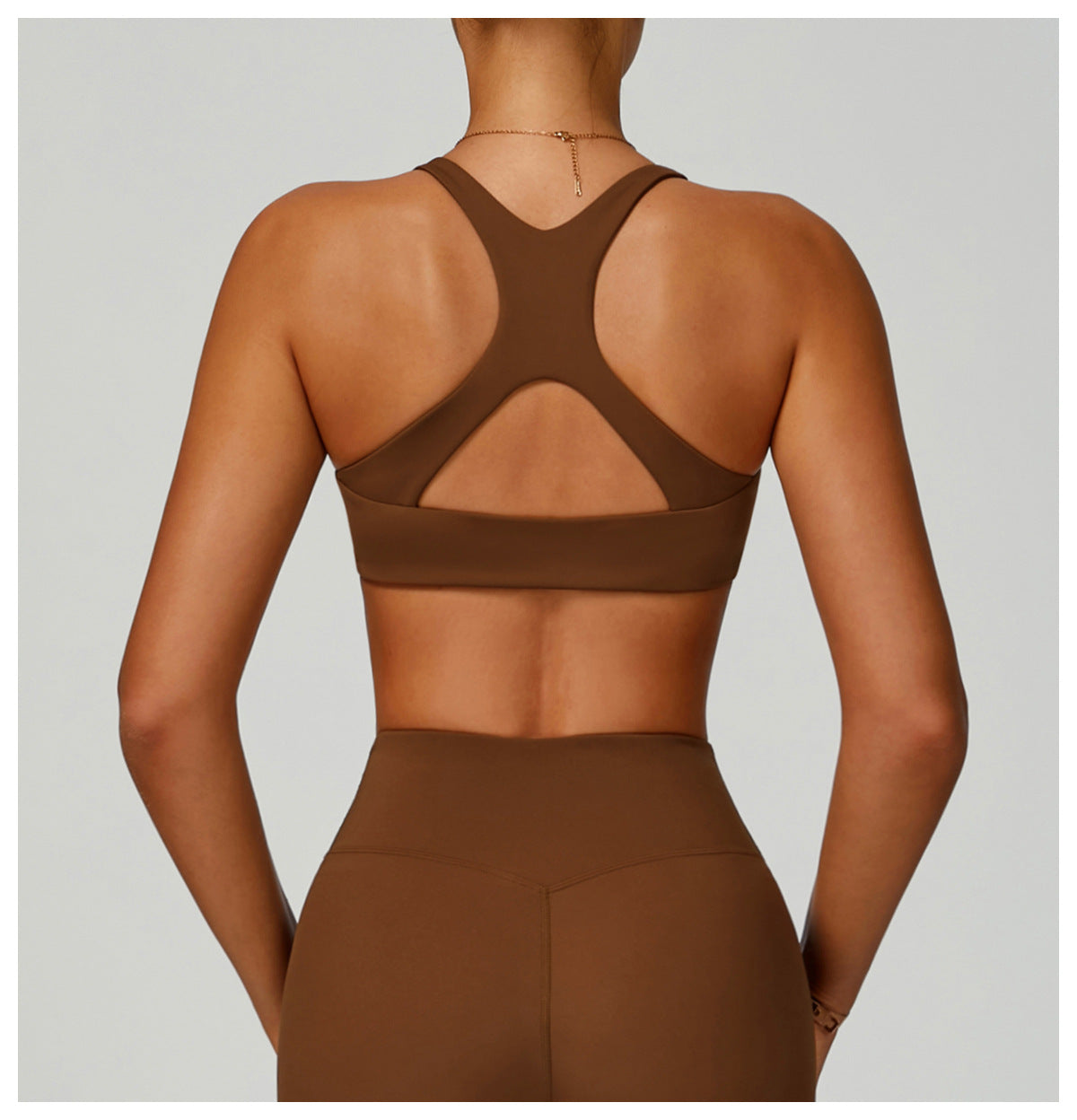 Sollinarry Sustainable Recycled Sports Underwear Hollow Out Cutout out Beauty Back Tight Sports Vest Women High Strength Yoga Bra
