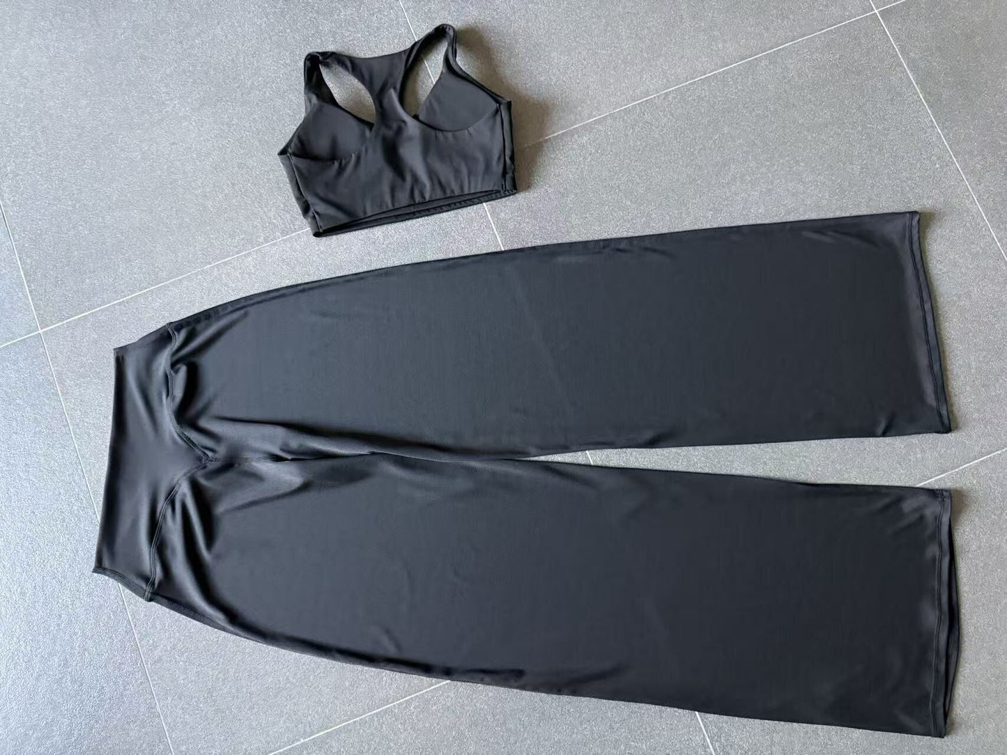 Yoga H Shaped Beauty Back Body Hugging Outdoor Running Exercise Fitness Two Piece Sets