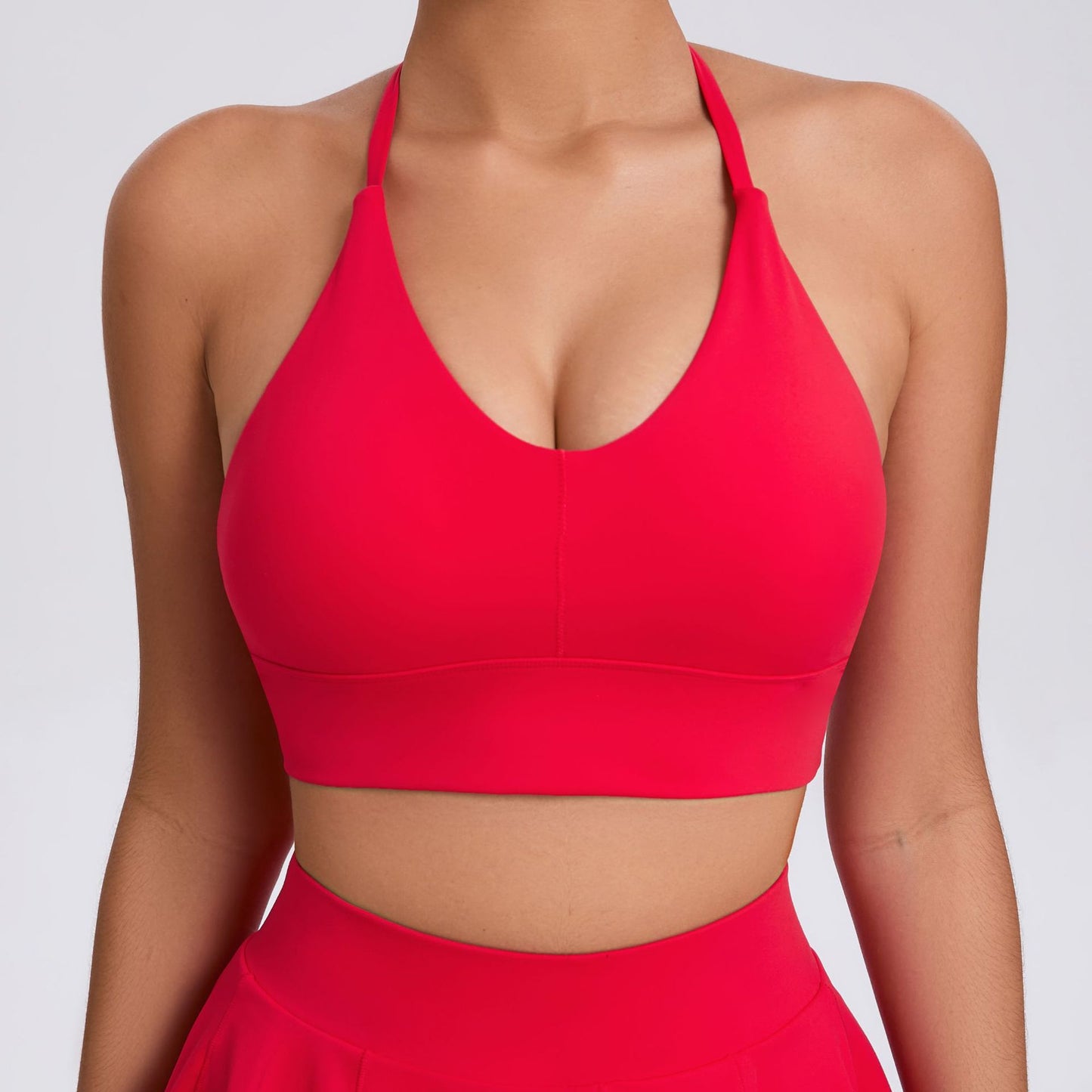 Tight Yoga Adjustable Shoulder Strap Sports Underwear Shockproof Pilates Running Outdoors Workout Bra