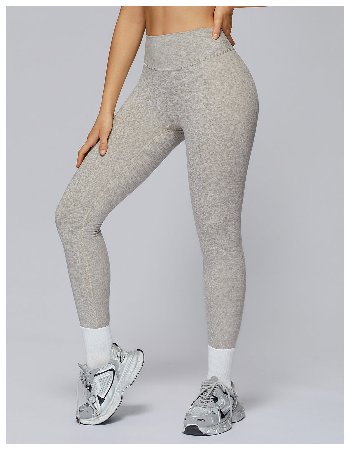 Brushed Yoga Trousers High Waist Quick Drying Skinny Slimming Sports Trousers Running Outdoors Workout Clothes Women