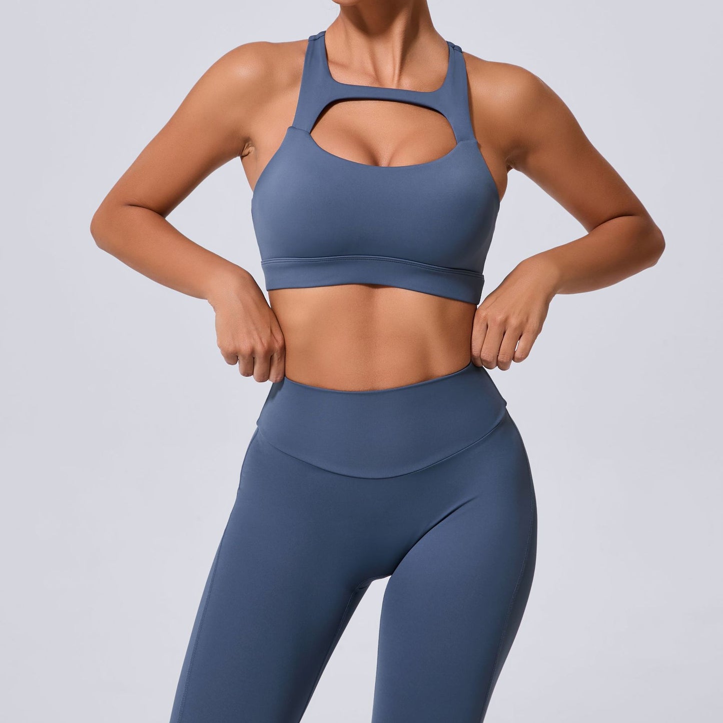 Hollow Out Cutout Beauty Back Tight Yoga Vest Sports Underwear Shockproof Top Pilates Running Outdoors Workout Clothes