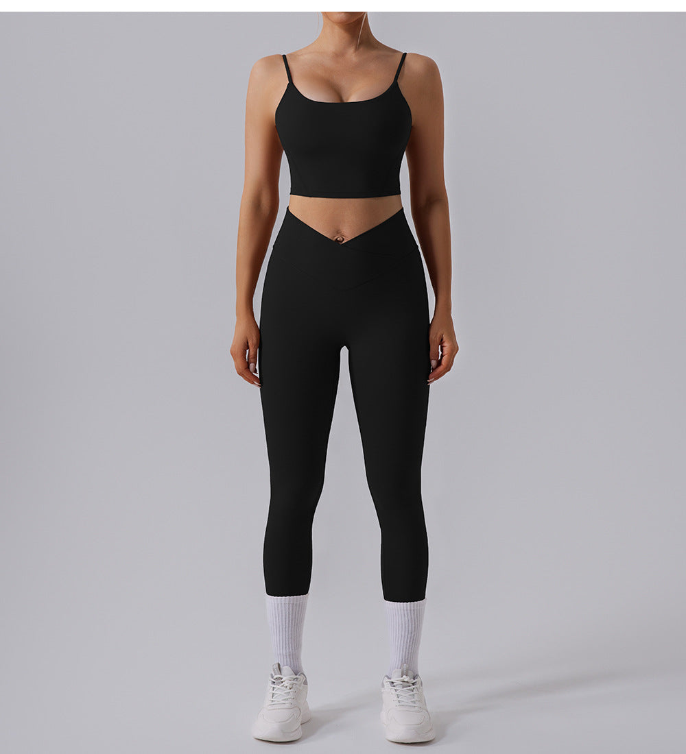 Nude Feel Running Outerwear Elastic High Waist Hip Raise Belly Contracting Fitness Pants Quick Dry Training Sports Skinny Yoga Pants