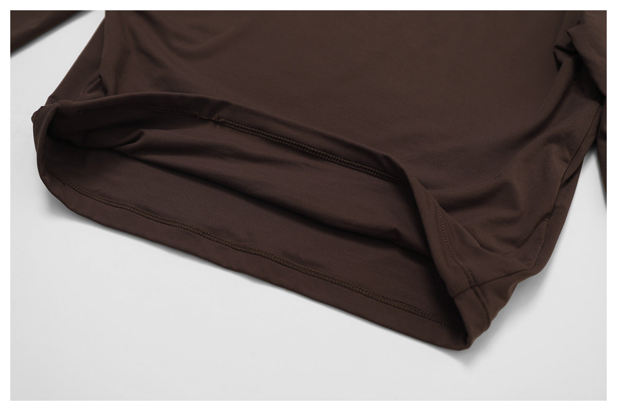 Quick Drying Fitness Sports Long Sleeved Top Turtleneck Tight Fitting Outerwear All Match Long Sleeve Yoga Wear