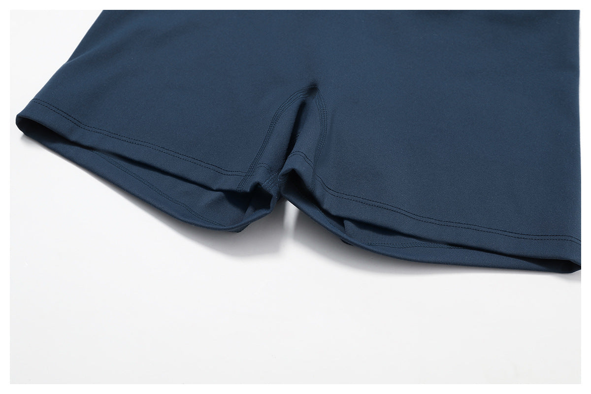 Brushed Tight Yoga Shorts Women High Waist Belly Contracting Fitness Pants Hip Lifting Running Exercise Shorts