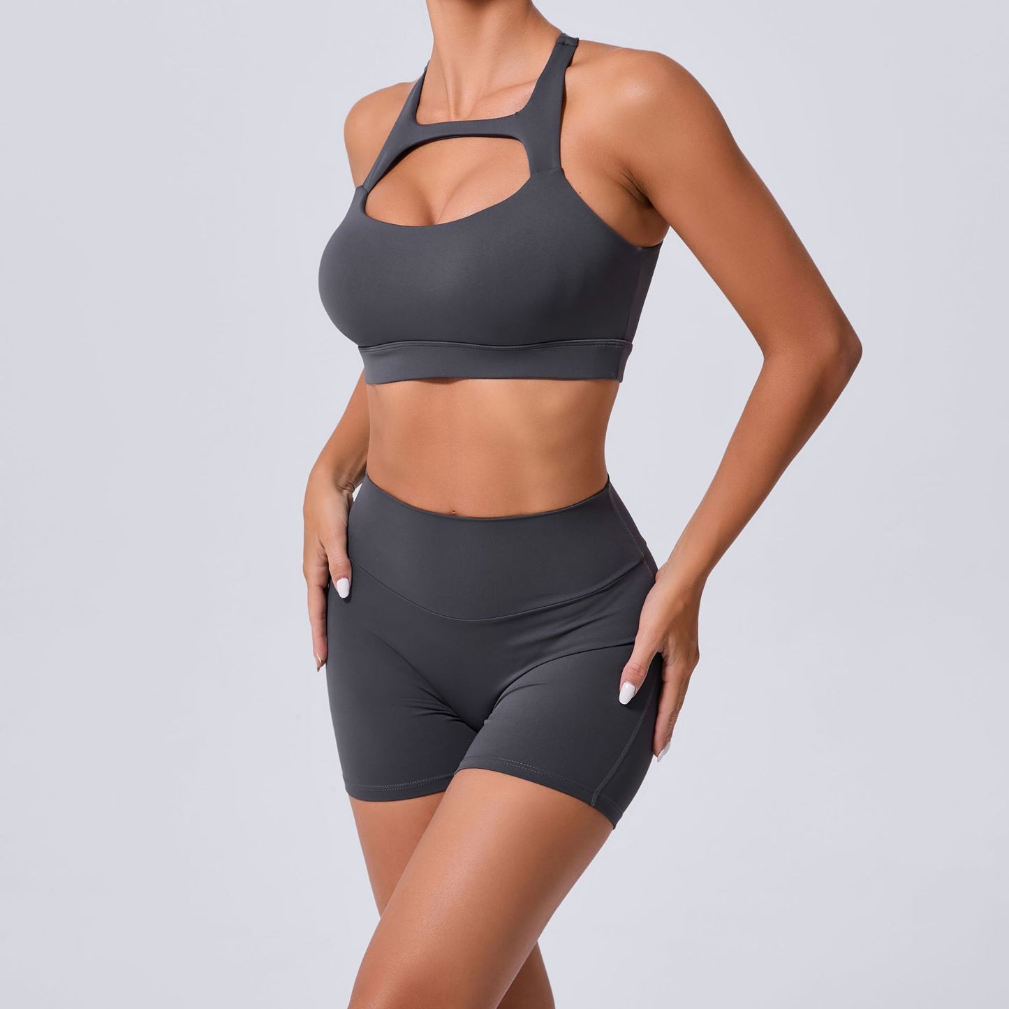 Hollow Out Cutout Beauty Back Tight Yoga Vest Sports Underwear Shockproof Top Pilates Running Outdoors Workout Clothes