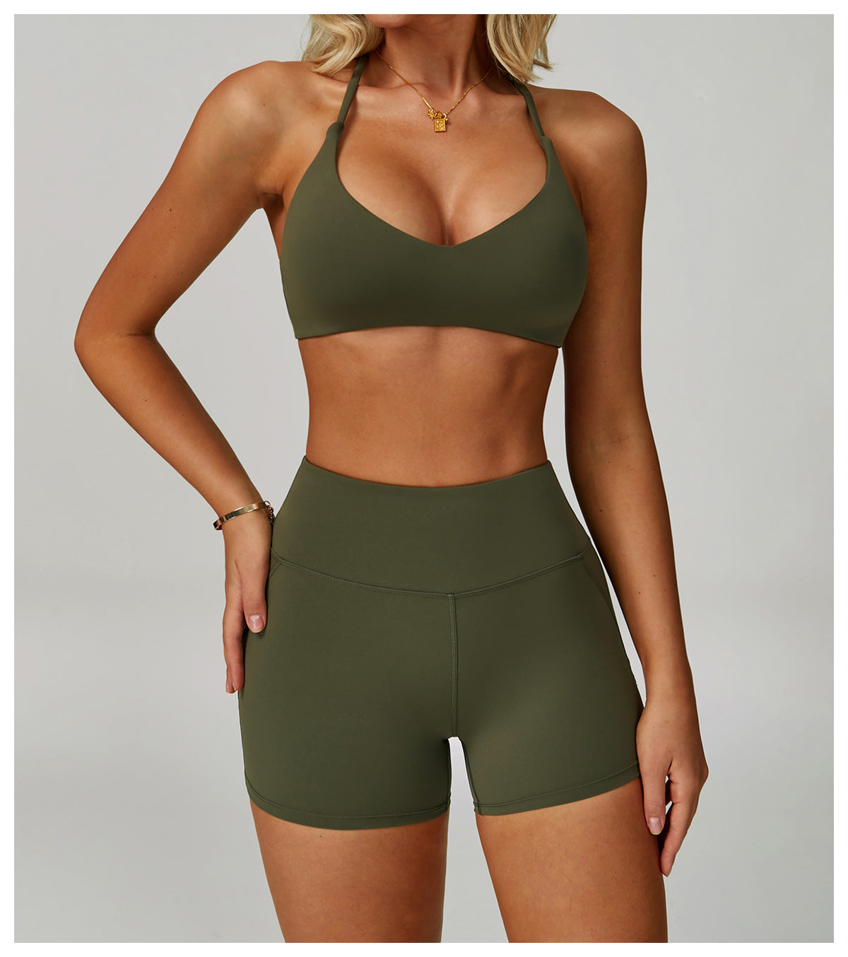 Cloud Sense Yoga Bra Quick-Drying Cross Back High Strength Workout Clothes Casual Running Exercise Underwear
