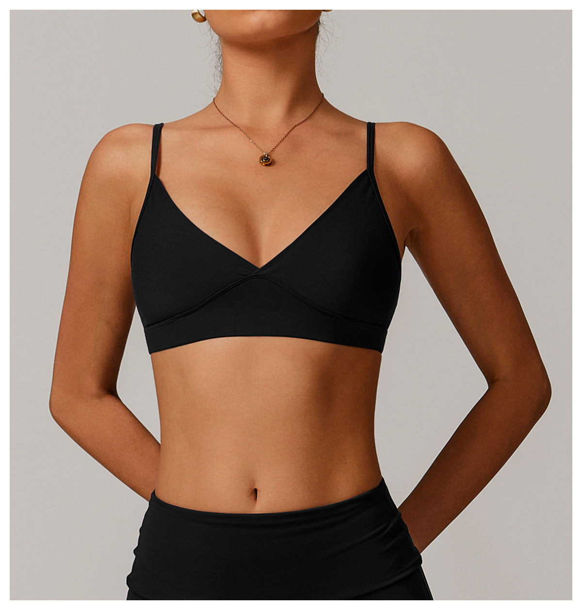 Sollinarry Sustainable Recycled Beauty Back Yoga Bra Outer Wear Running Exercise Underwear Tight Quick Drying Workout Top