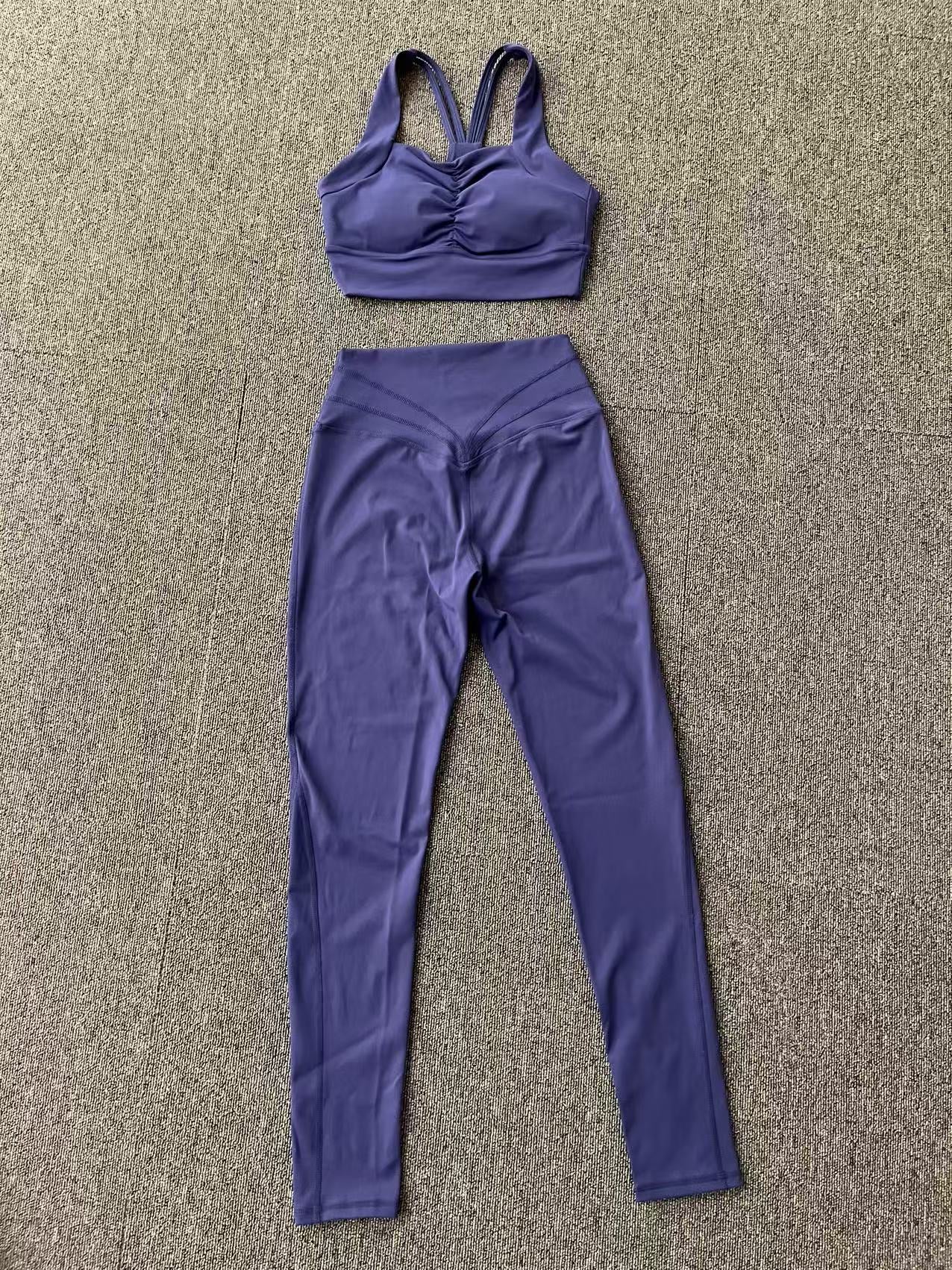 High Waist Tight Hip Lifting Fitness Yoga Wear Running Sports Set