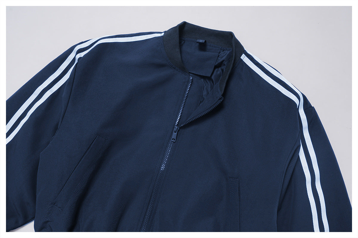 Autumn Winter Loose Cotton Coat Coat Pocket Zipper Thermal Sports Coat Outdoor Mountaineering Running Top