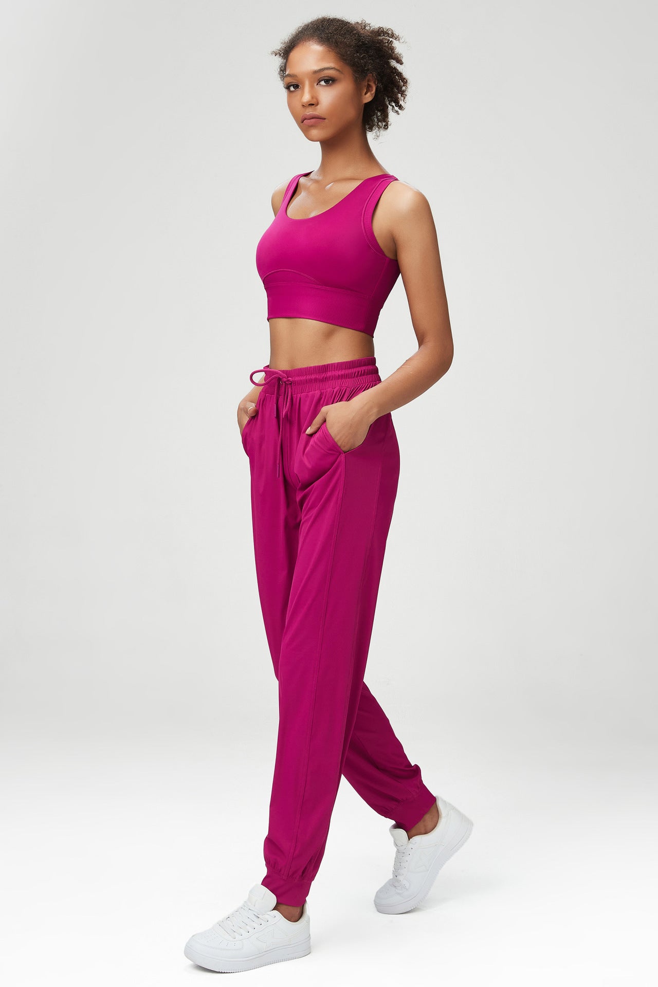 Yoga Wear Suit Women Sports Fitness Suit Slimming Dancing Dress Two Piece Suit