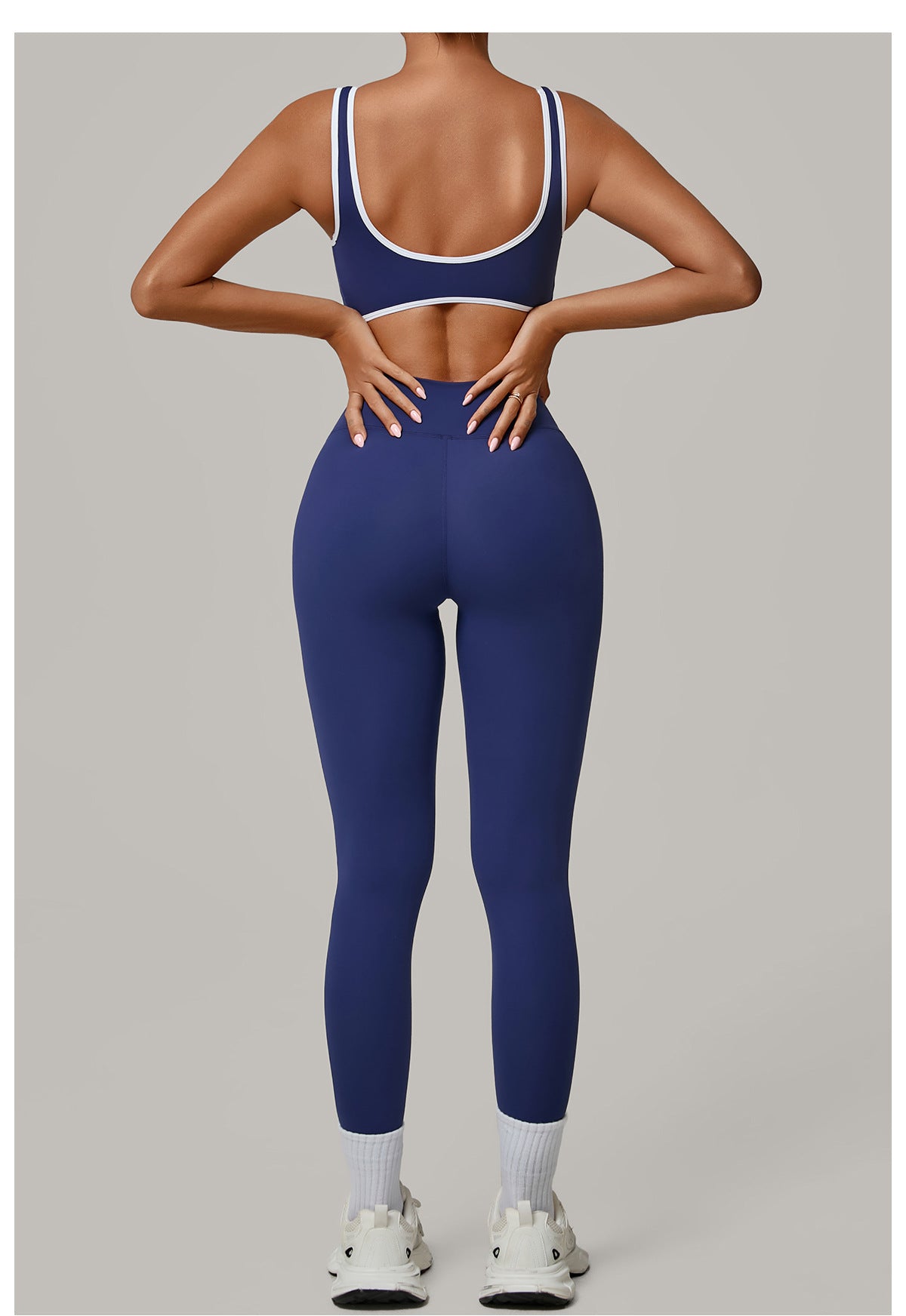 Contrast Color Binding Nude Feel Yoga Beauty Back Tight Quick Drying Workout Clothes Outdoor Sports Two Piece Sets