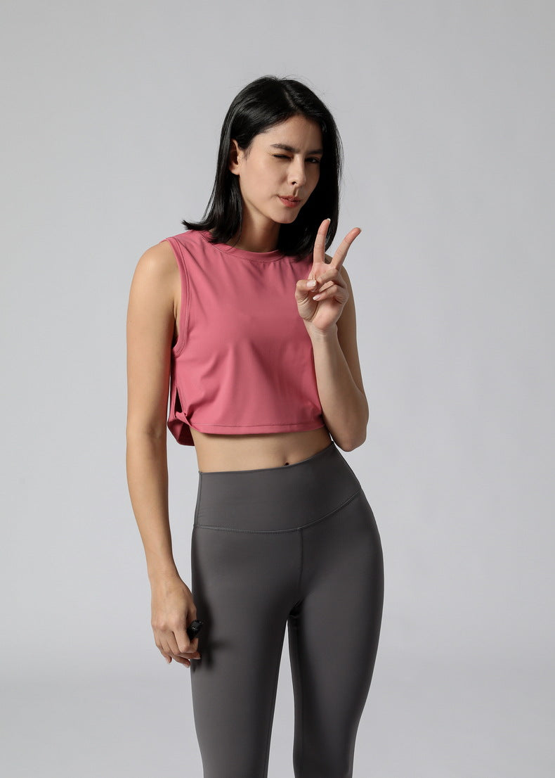 Yoga Exercise Vest Women Loose Fitness Vest Women Without Chest Pad