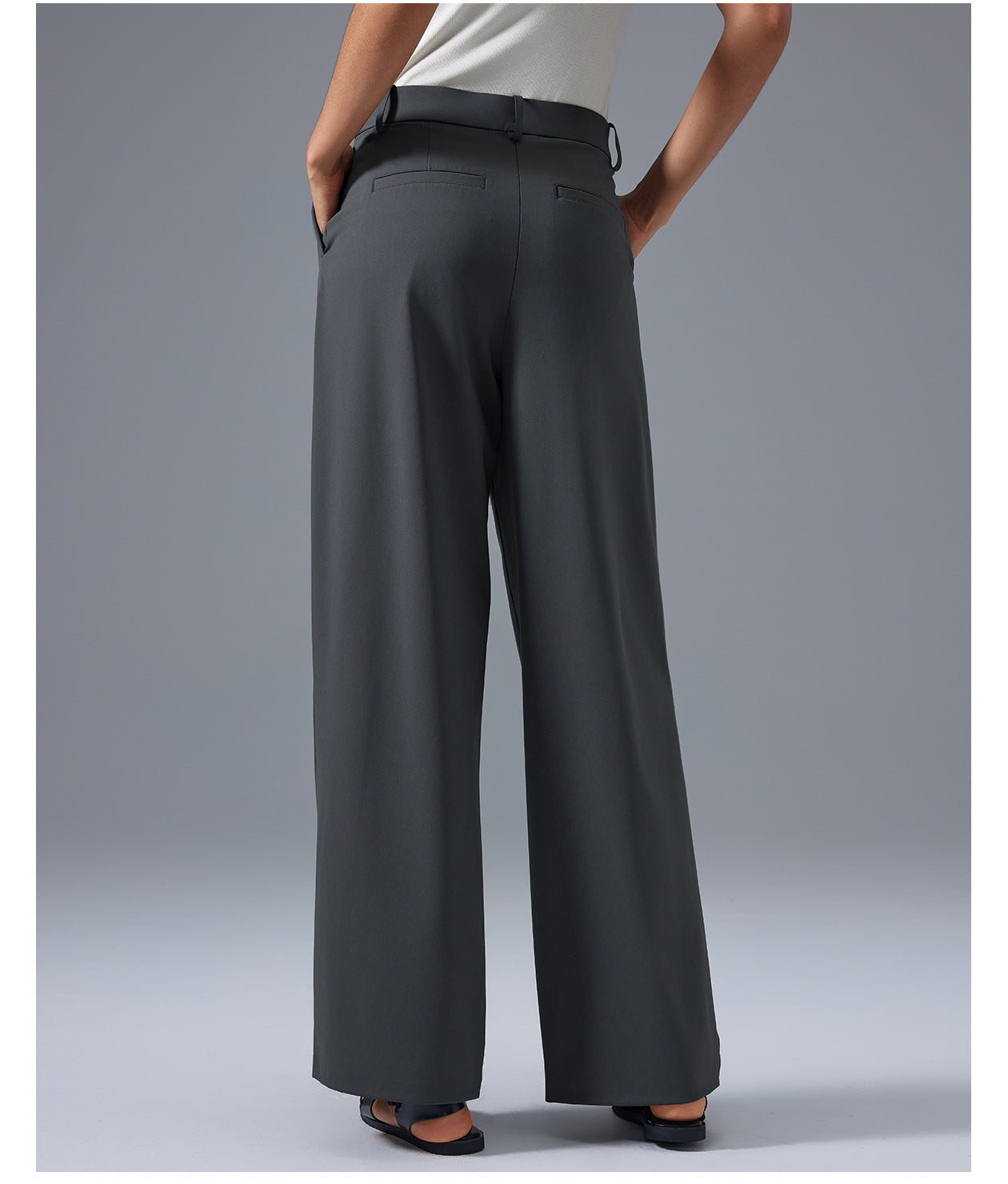 High Waist Drooping Sports Casual Pants Women Loose Slimming All Matching Wide Leg Pants Quick Drying Breathable Straight Trousers