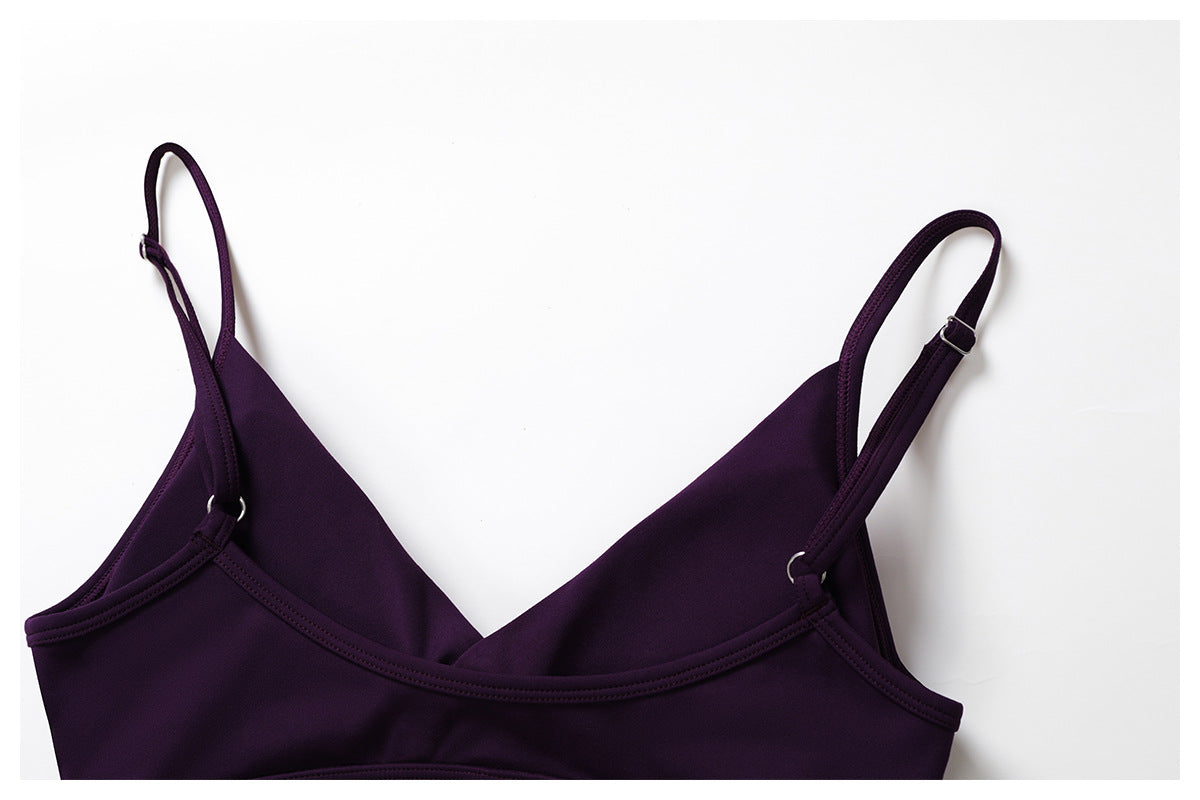 Sollinarry Sustainable Recycled Beauty Back Yoga Bra Outer Wear Running Exercise Underwear Tight Quick Drying Workout Top