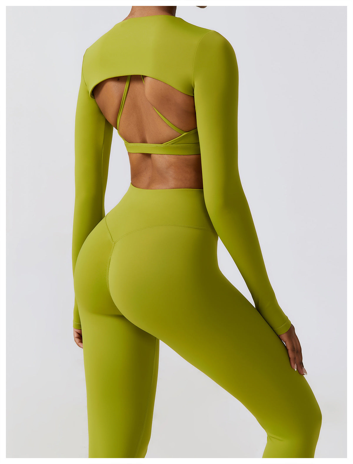 Sollinarry Outer Wear Sports Waistcoat Long Sleeved Shawl Yoga Clothes Nude Feel Workout Clothes Top Running Sports Blouse