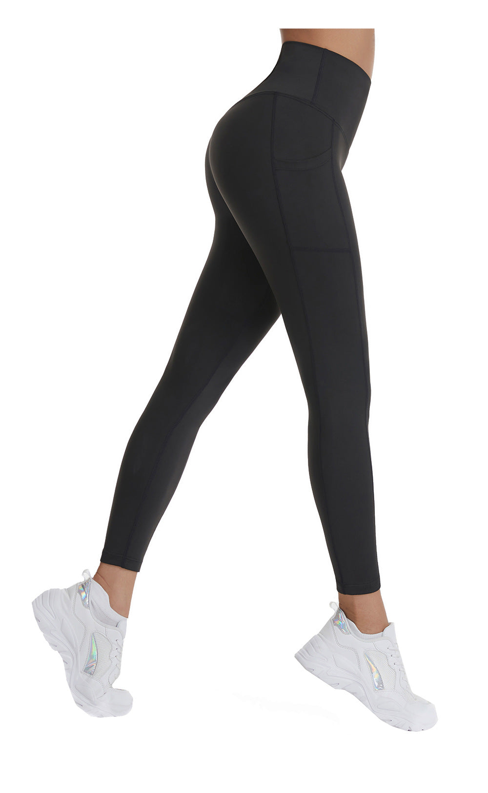Autumn Winter Yoga Pants Women High Waist Hip Lift Outer Wear Tights Quick Drying Nude Feel Belly Contracting Sports Trousers
