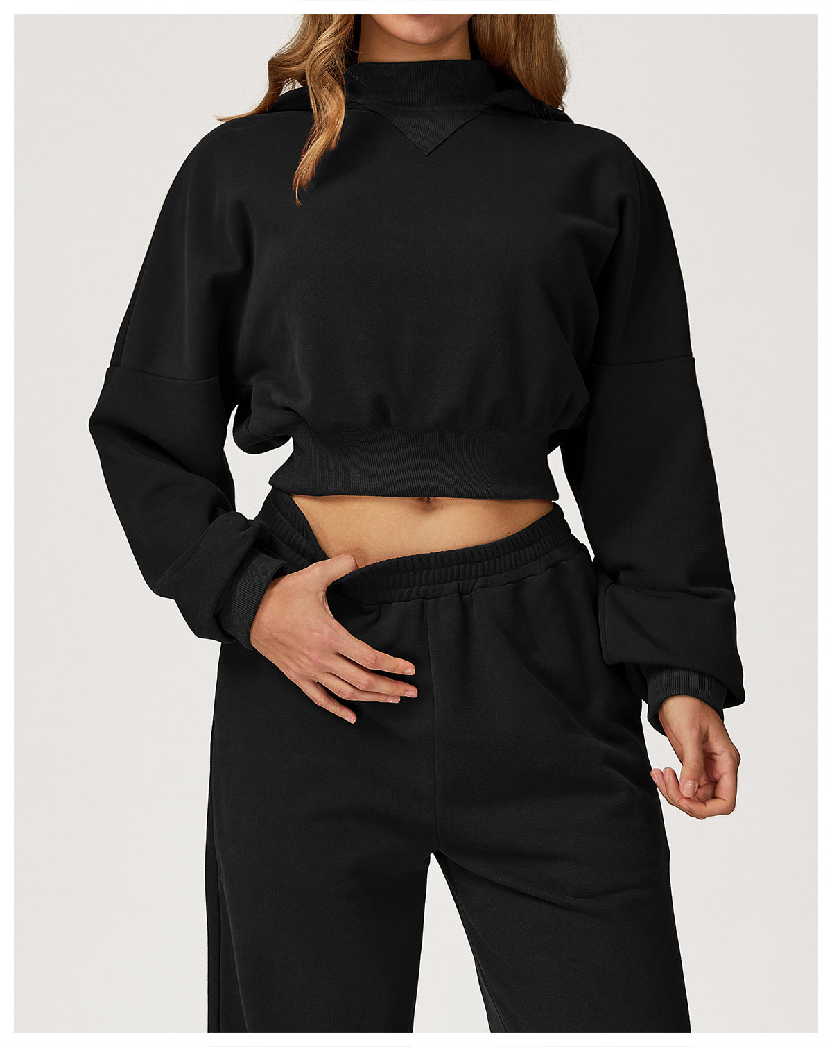 Hooded Sweatshirt Autumn Winter Casual Loose Coat Women Outdoor Running Fitness Sportswear
