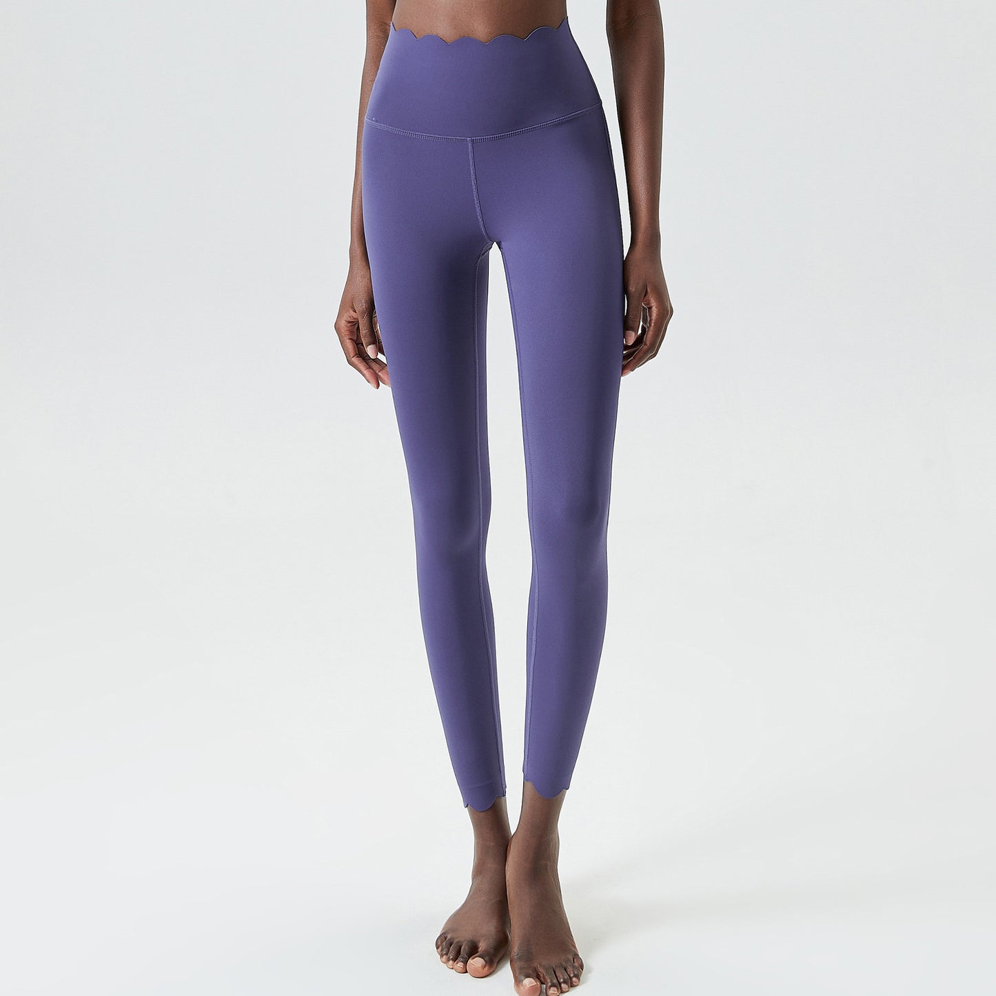 Small Wave Liquid Glue Yoga Pants Women High Waist Flat Stomach Sports Fitness Tight Trousers Quick Drying Leggings