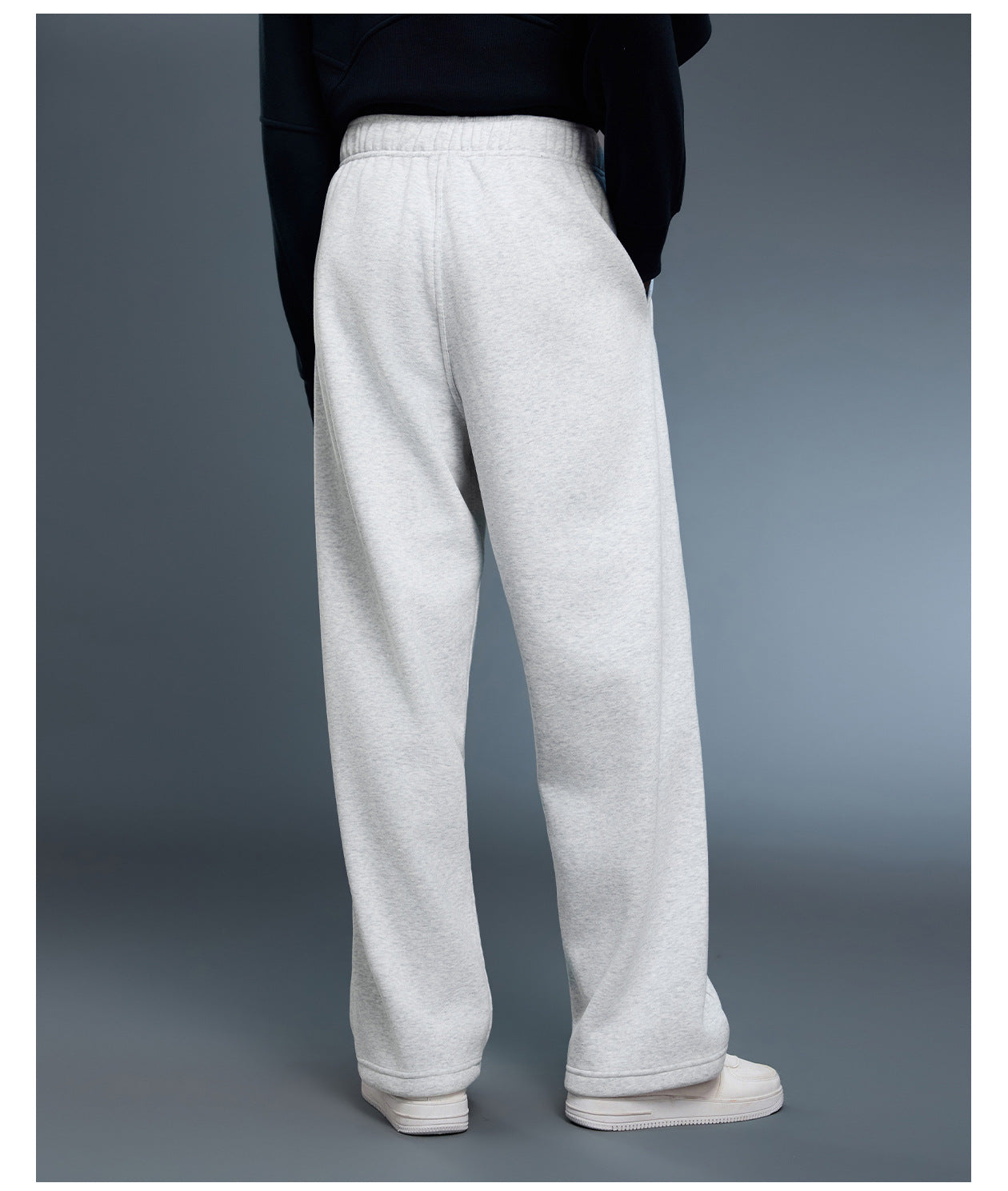 Casual Pants Autumn Winter Loose Straight Sports Trousers Women Warm Drawstring Ankle Tied Sweatpants