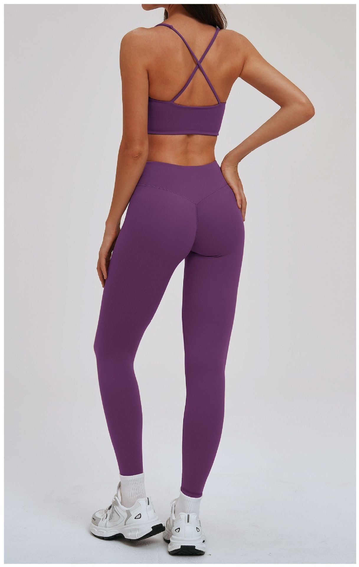 Halter Brushed Yoga Bra Cross Hollow Out Cutout out Beauty Back Tight Sports Underwear Outdoor Running Bra