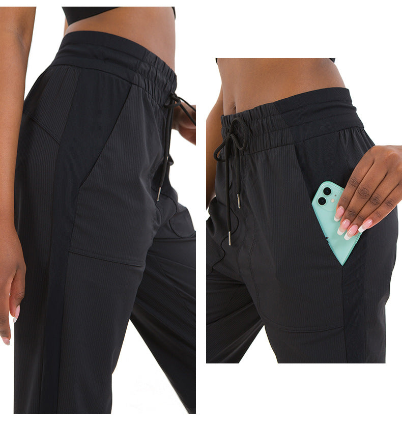 Arrival Running Casual Sports Trousers Ankle-Tied Breathable Quick-Drying Fitness Yoga Trousers