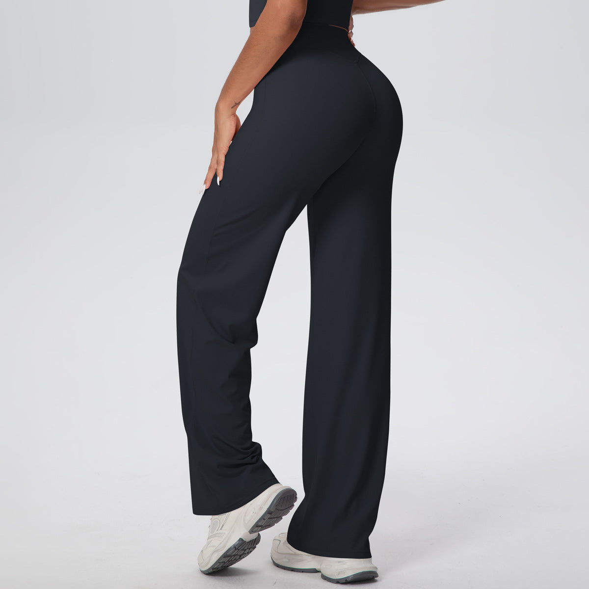 Yoga Pants Thin Skin Friendly High Waist Straight Pants Loose Thin Yoga Wear Sports Outdoor Workout Clothes