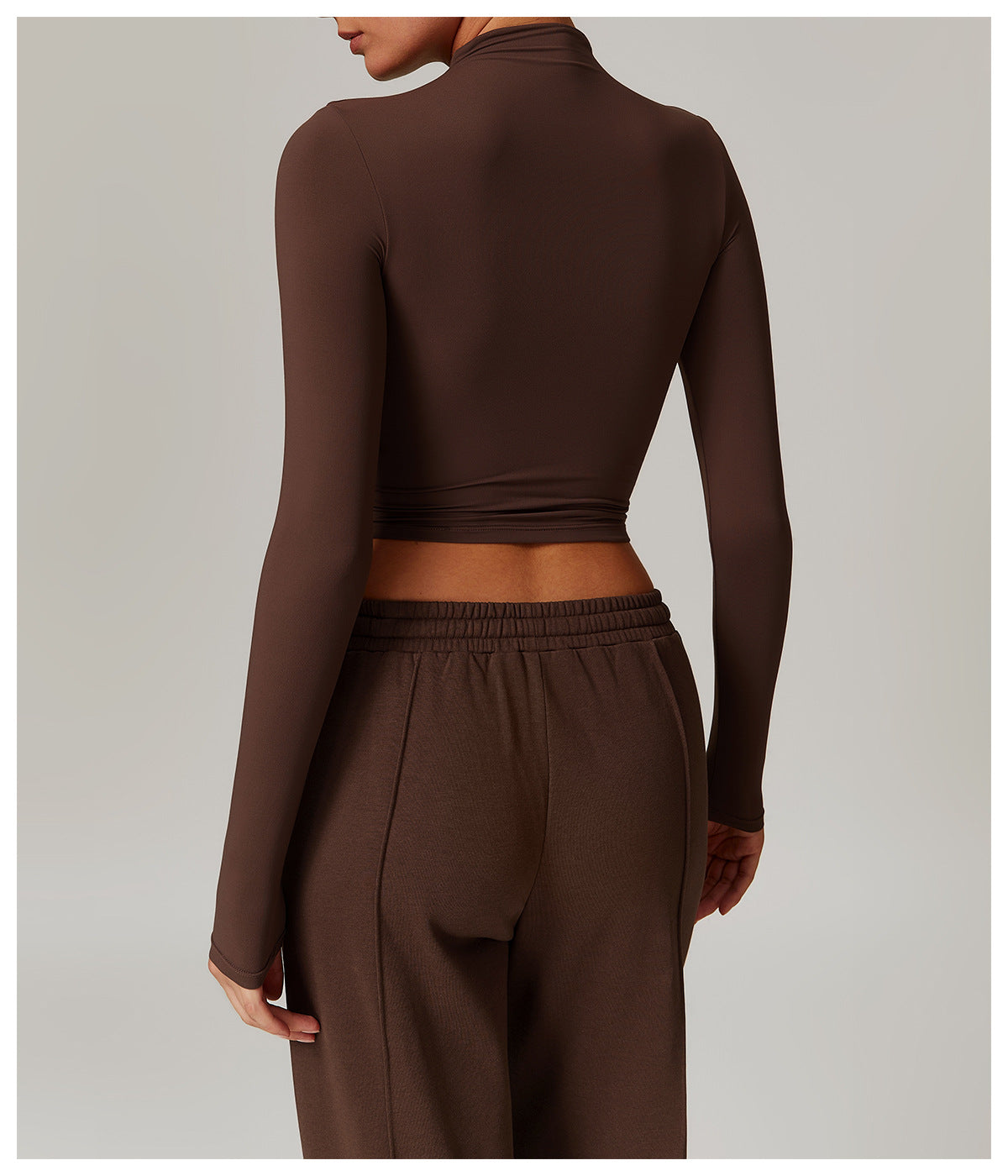 Quick Drying Fitness Sports Long Sleeved Top Turtleneck Tight Fitting Outerwear All Match Long Sleeve Yoga Wear
