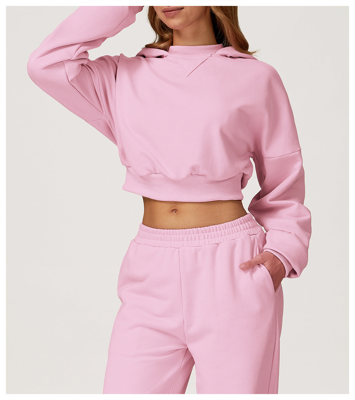 Hooded Sweatshirt Autumn Winter Casual Loose Coat Women Outdoor Running Fitness Sportswear