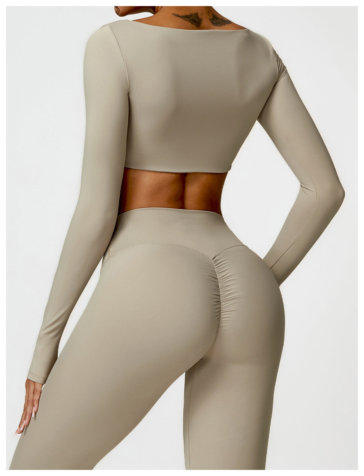 Sollinarry Winter Tight Long Sleeve Yoga Wear Outdoor Running Fitness Clothes Brushed T Shirt Long Sleeve Sports Top