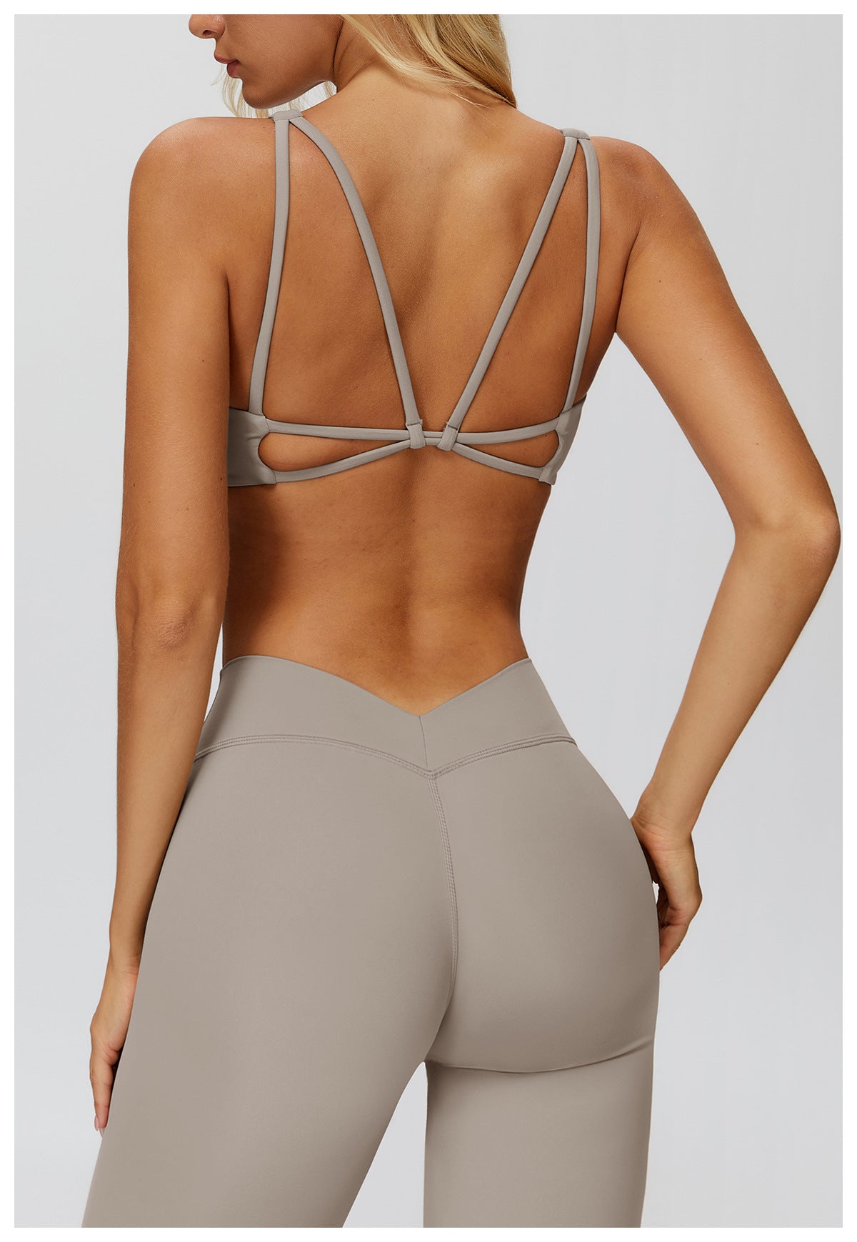 Yoga Bra Thin Strap Crossing Beauty Back Exercise Underwear High Sense Running Fitness Top