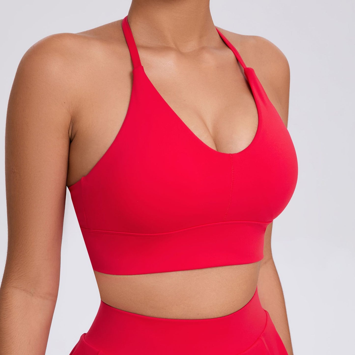 Tight Yoga Adjustable Shoulder Strap Sports Underwear Shockproof Pilates Running Outdoors Workout Bra