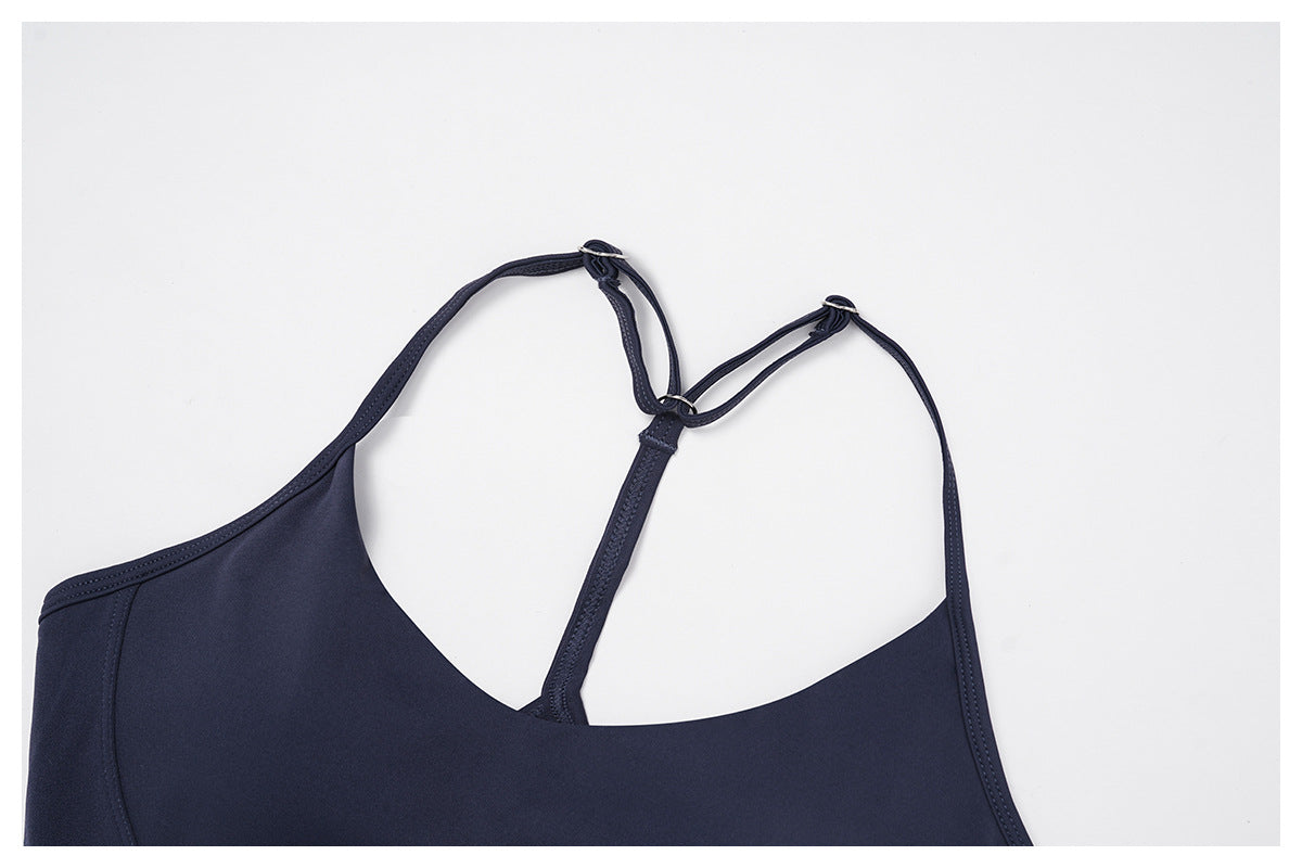 Nude Feel Yoga Bra Y Shaped Beauty Back High Grade Sports Underwear Running Fitness Sports Bra Women