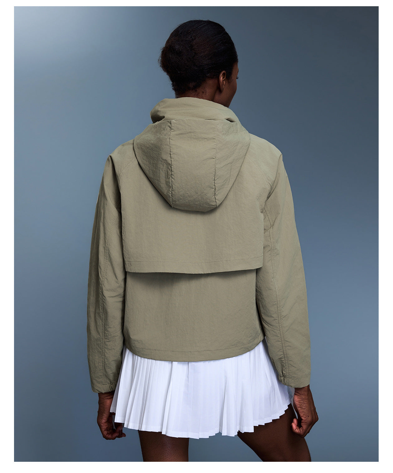 Outdoor Waterproof Hard Wearing Sports Windbreaker Women Storage Hooded Loose Casual Jacket Jacket Autumn