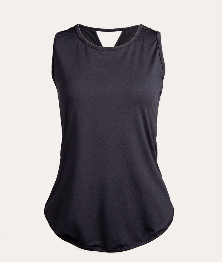 Women Yoga Vest plus Size Quick Drying Breathable Exercise Vest Running Fitness Top