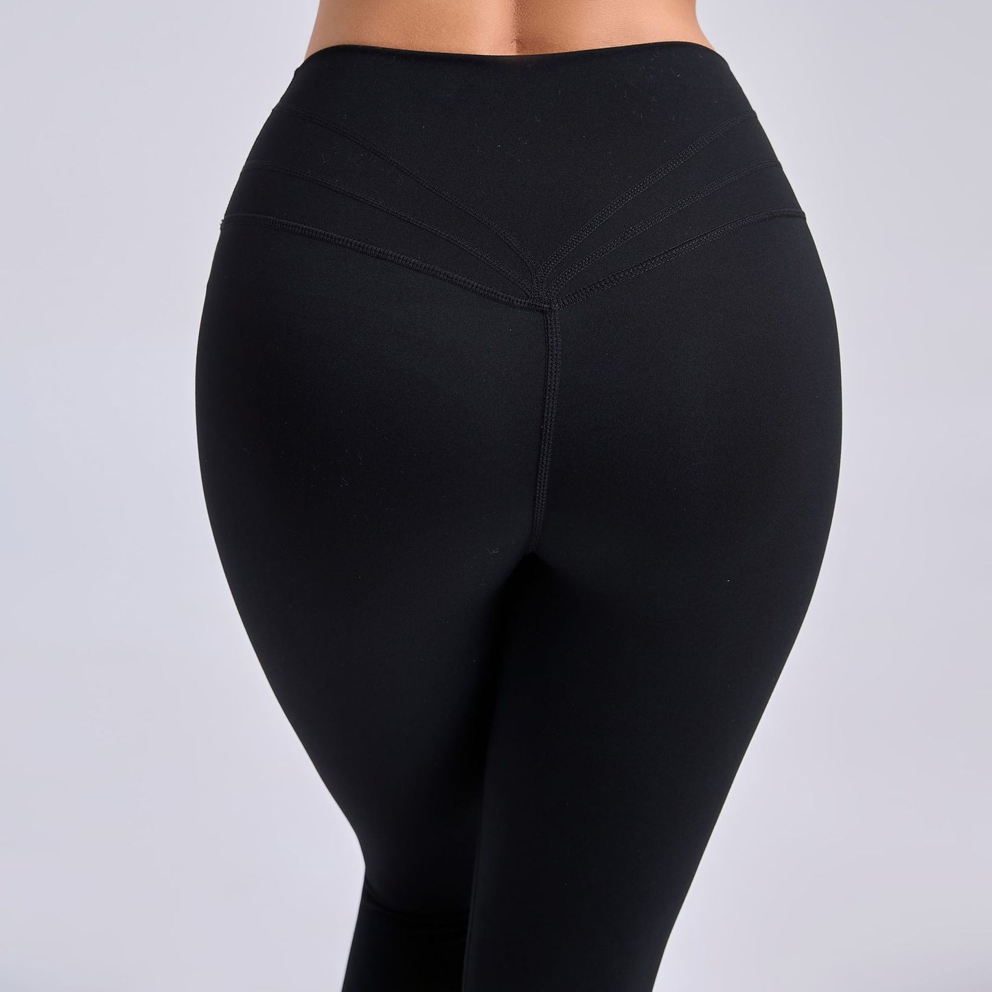 Outdoor Running Fitness Pants Hip Raise Yoga Pants Patchwork Knitting Tight High Waist Breathable Sports Yoga Pants