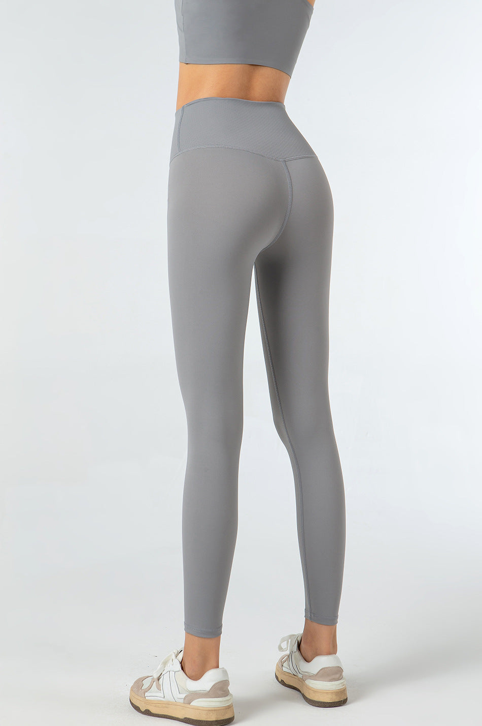 Composite High Waist Shaping Body Shaping Training Yoga Pants Moisture Wicking Quick-Drying Sports Tight Trousers Large Pocket