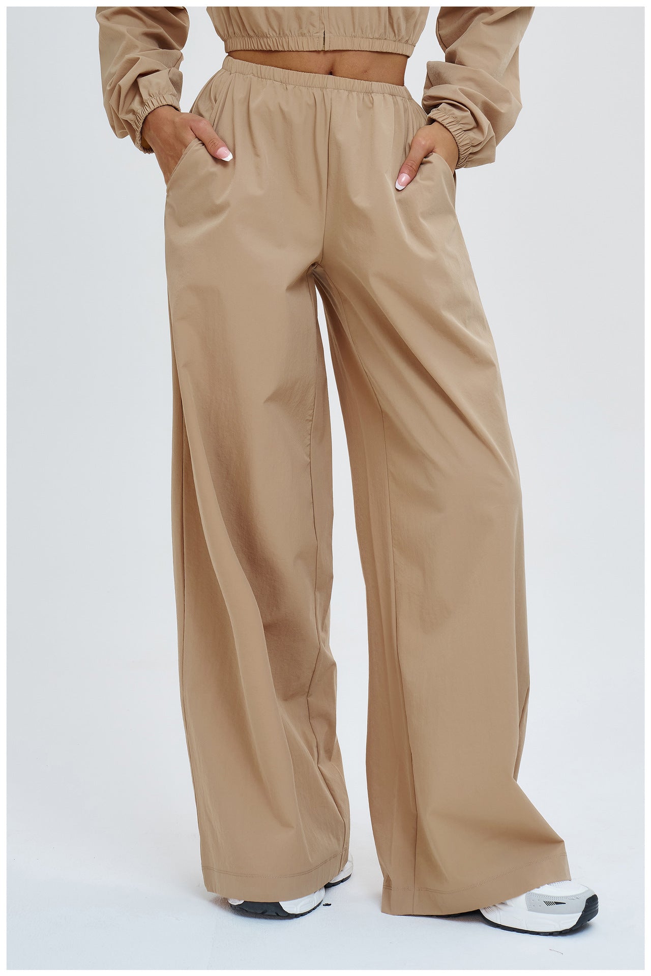 Sun Protection Sports Pants Loose Wide Leg Pocket Sports Pants Outdoor Biking Mountain Climbing Women Casual Pants