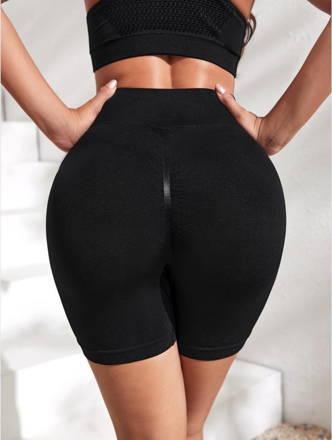 Seamless Yoga Shorts Women Outdoor Exercise Workout Pants Comfortable High Waist Stretch Skinny Yoga Pants