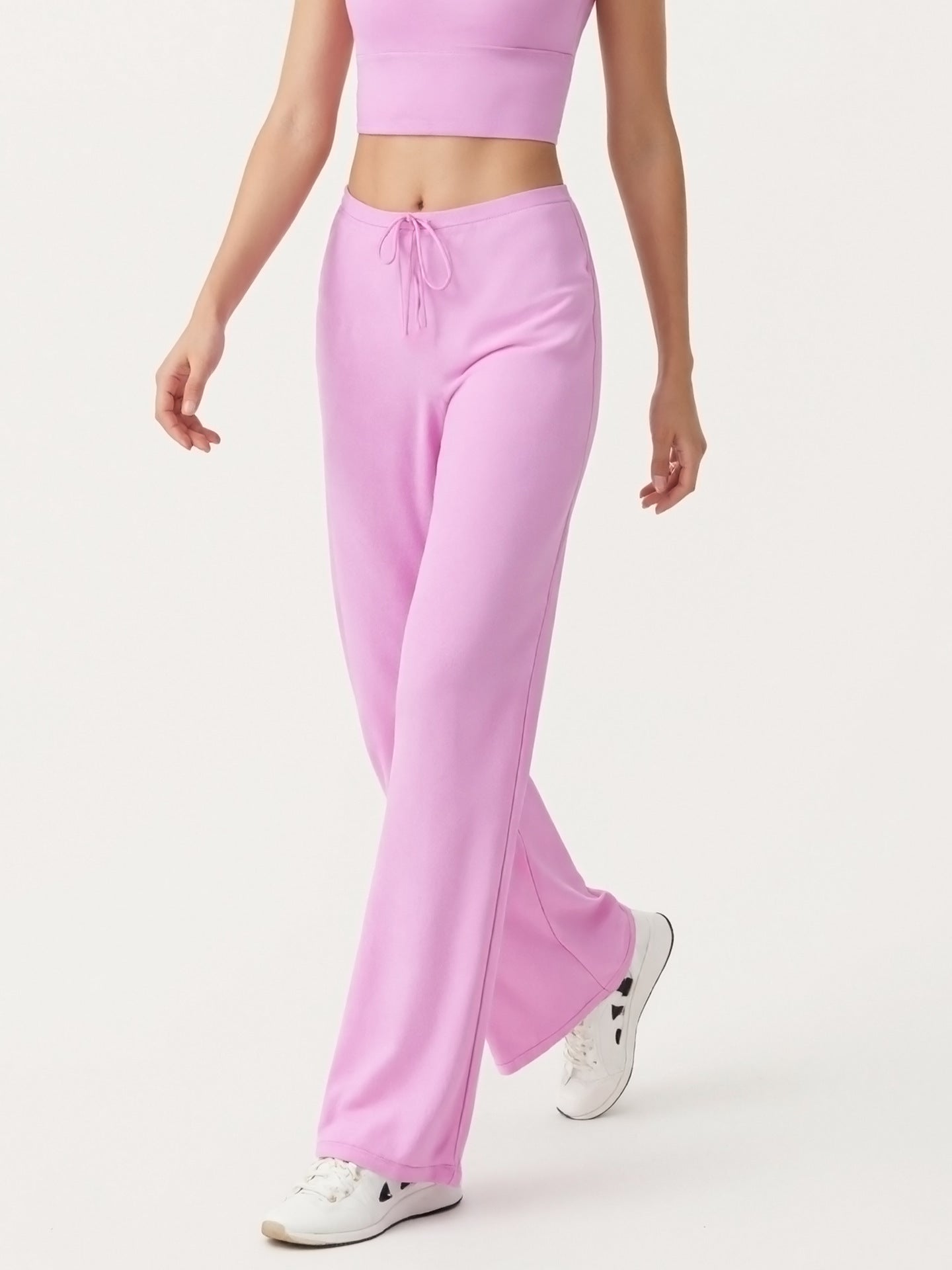 Yoga Pants Women Summer Cool Feeling Wide Leg Straight Pants Antibacterial Loose Slimming Draping Effect Running Exercise Workout Pants