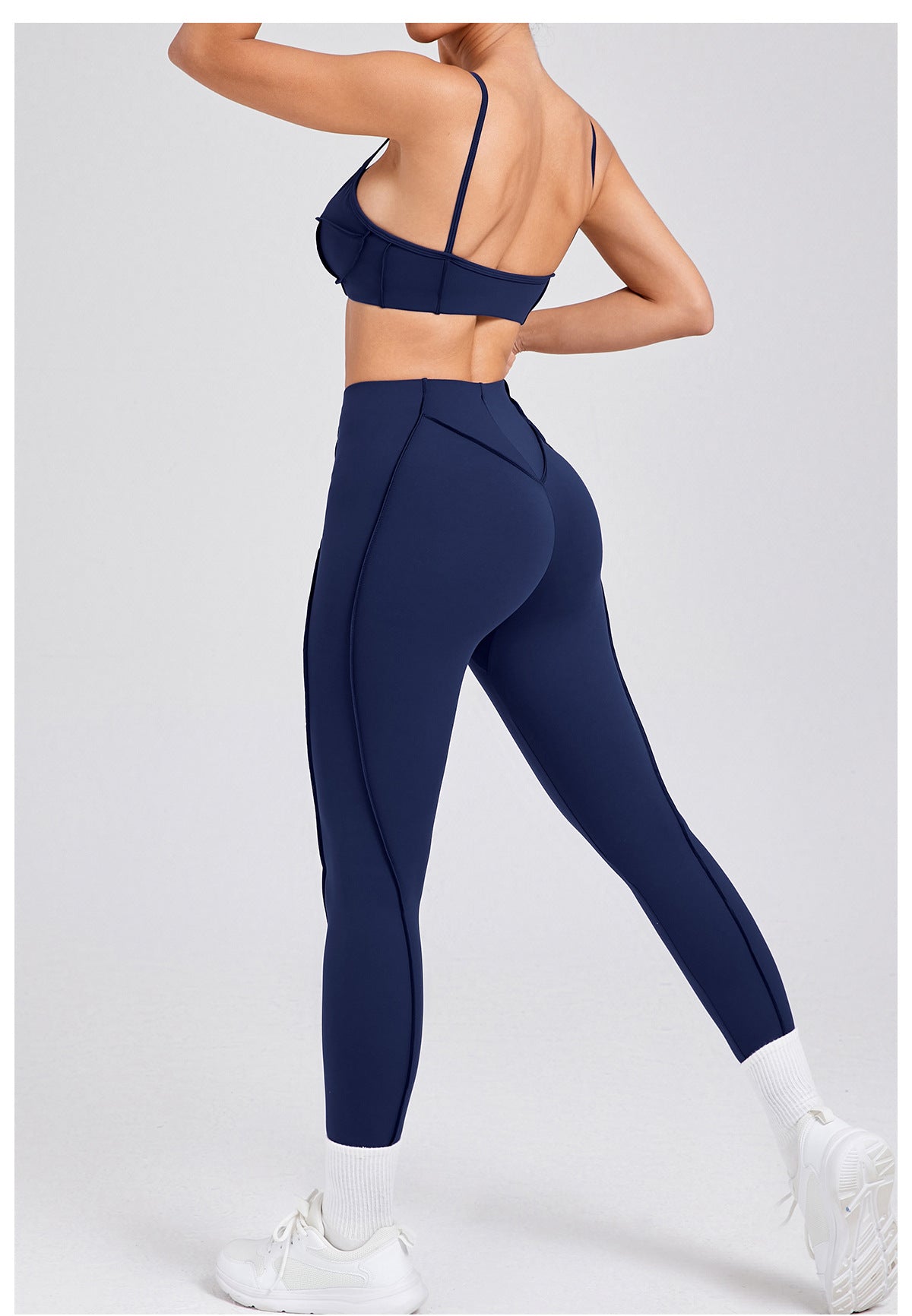 Brushed Skinny Yoga Clothes Body Shaping Sports Yoga Two Piece Sets