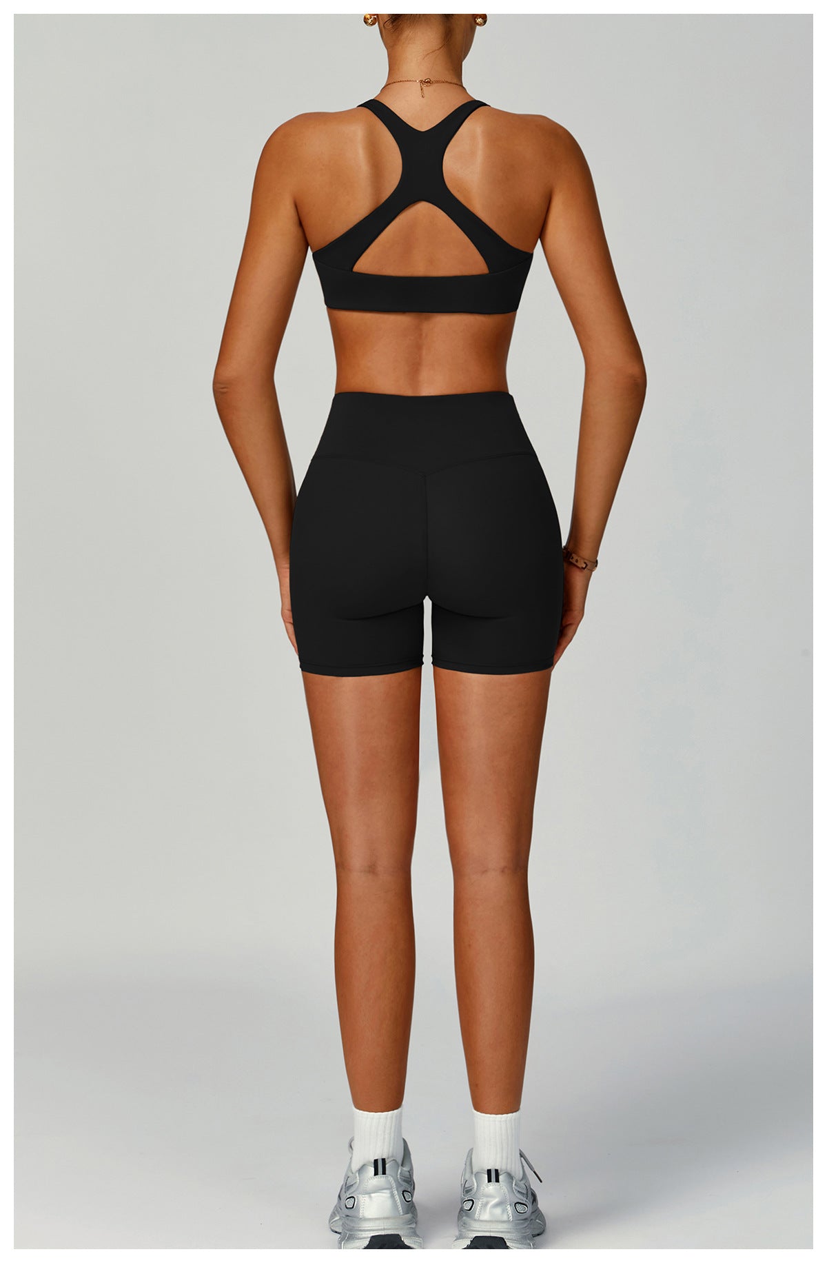 Sollinarry Sustainable Recycled Sports Underwear Hollow Out Cutout out Beauty Back Tight Sports Vest Women High Strength Yoga Bra