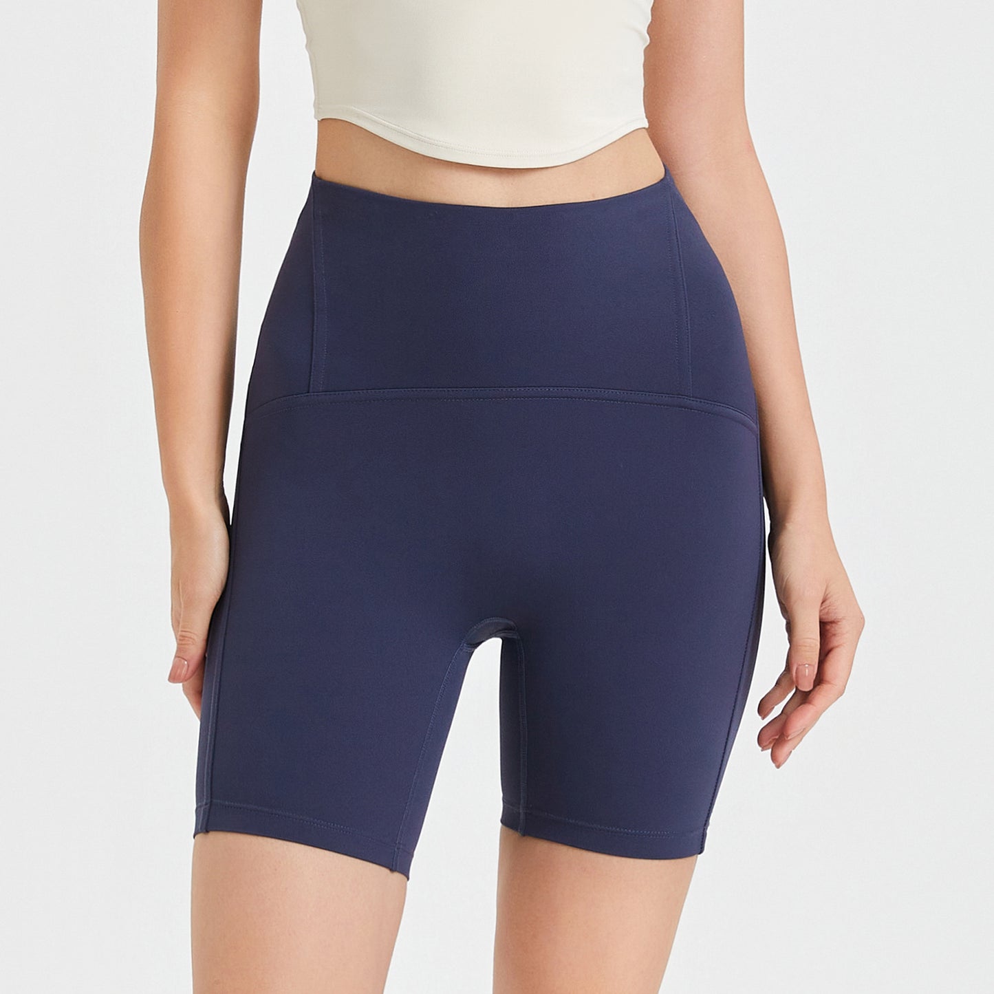 Shaping High Waist Peach Hip Lifting Short Length Pants Sports Quick Drying Nude Feel Yoga Pants Fitness Cycling Training Shorts