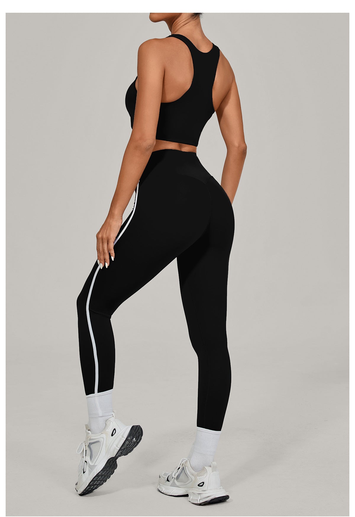 Nude Feel Yoga Suit High Waist Tight Yoga Clothes Women Quick Drying Running Outdoors Sports Fitness Clothes Two Piece Set