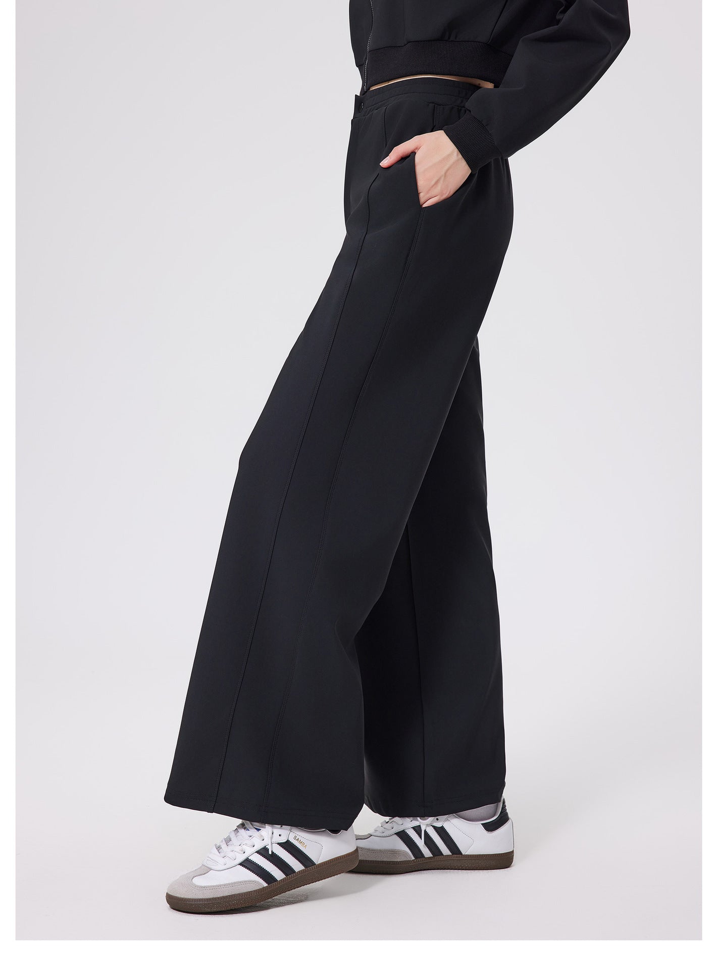Autumn Winter Lightweight Fleece lined Charging Outdoor Casual Trousers Windproof Fitness Sports Woven Pants Heat Preservation Warm