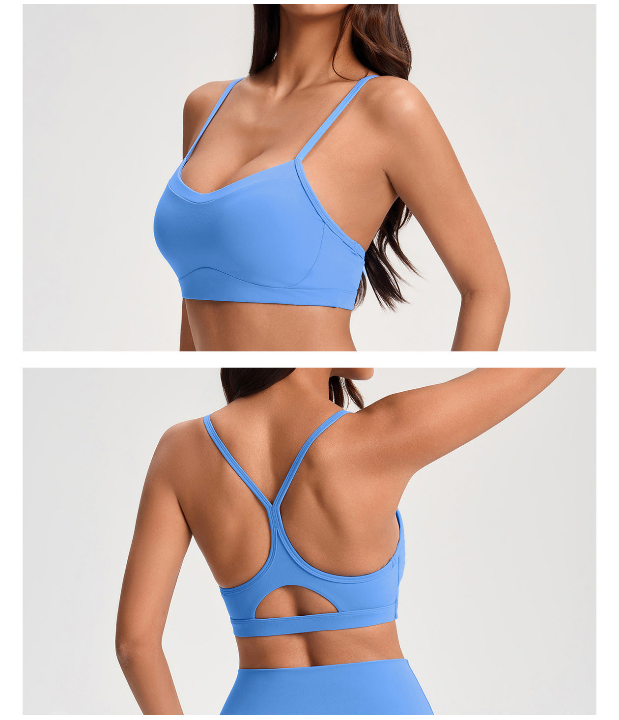 Sports Underwear Women Brushed Hollow Out Cutout out Beauty Back Running Workout Underwear Gather Shockproof Yoga Bra