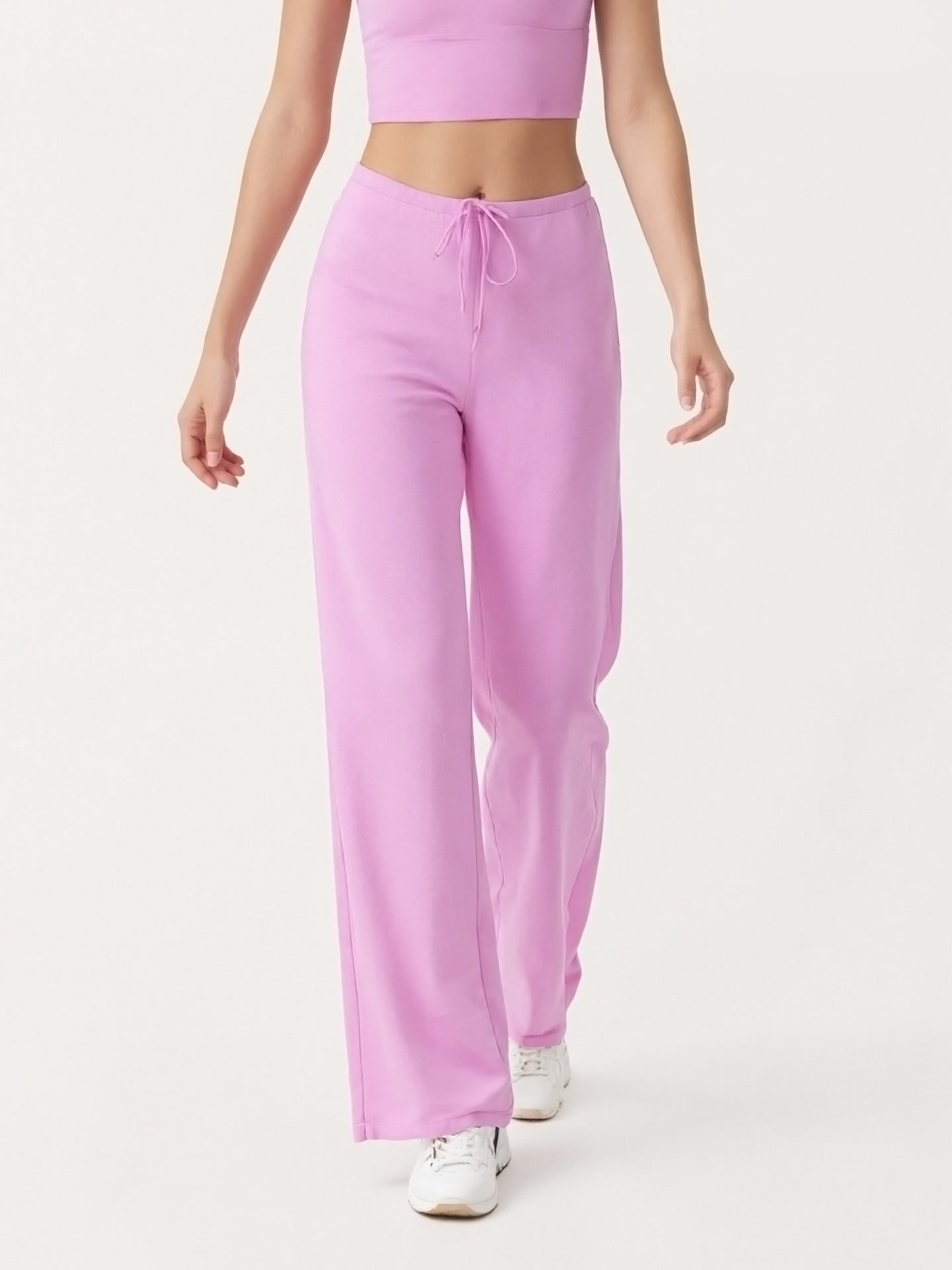 Yoga Pants Women Summer Cool Feeling Wide Leg Straight Pants Antibacterial Loose Slimming Draping Effect Running Exercise Workout Pants