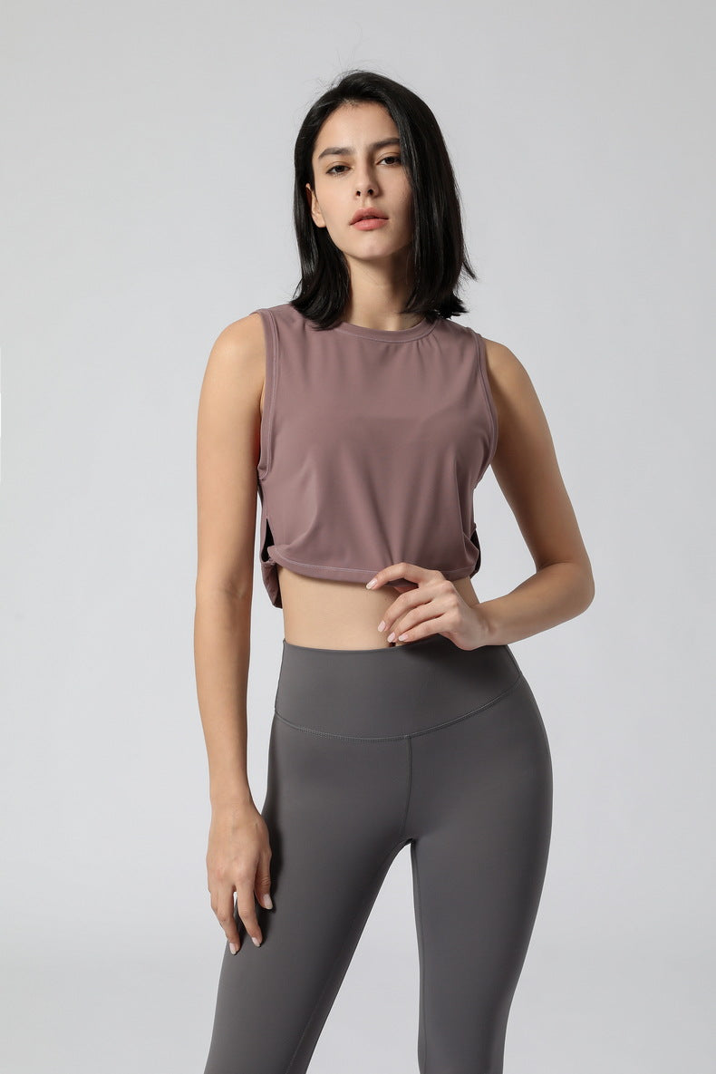 Yoga Exercise Vest Women Loose Fitness Vest Women Without Chest Pad