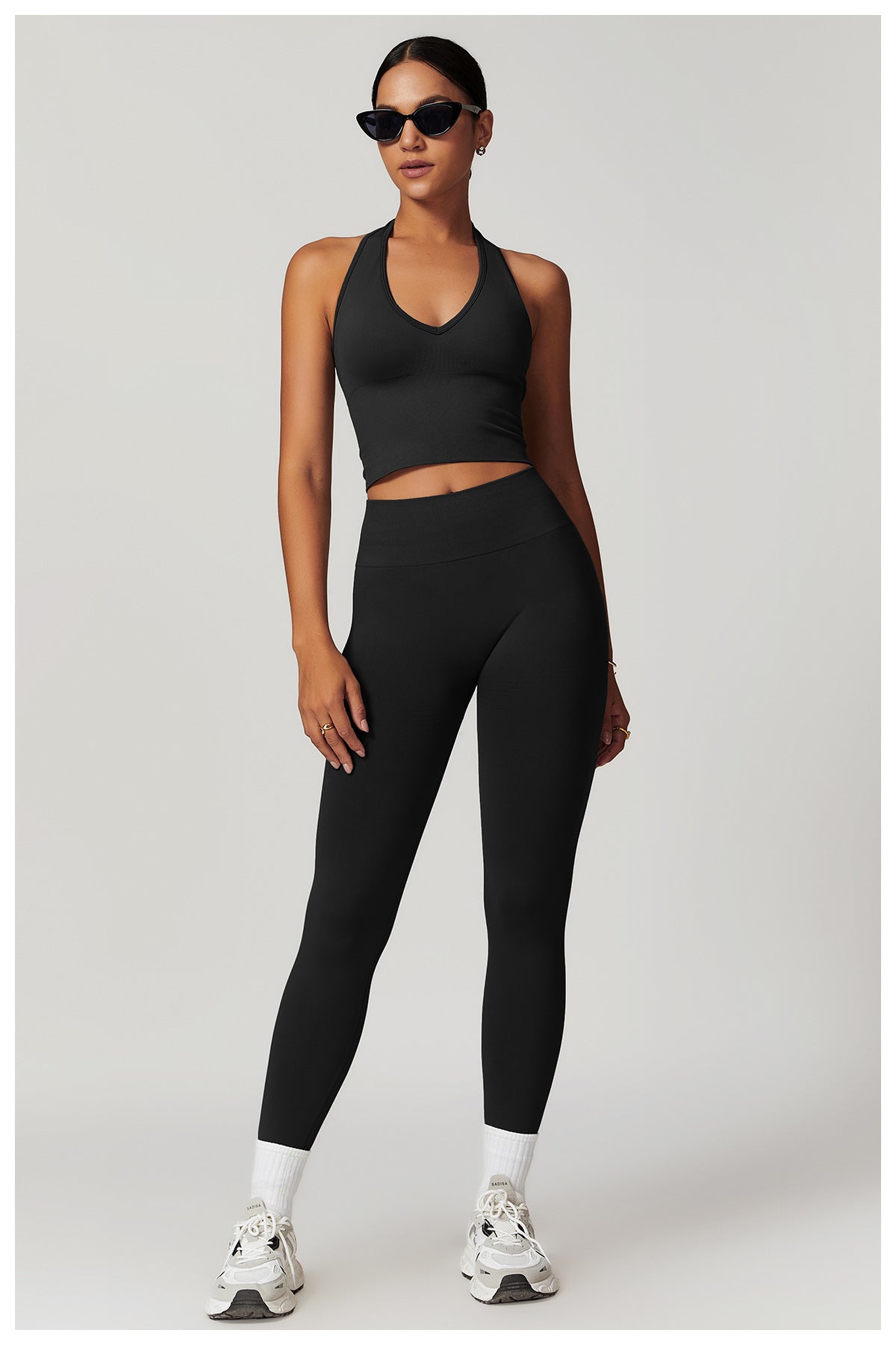 Sollinarry Tight High Waist Hip Raise Yoga Pants Thread Waist Belly Contracting Fitness Pants Women Outer Wear Running Workout Pants