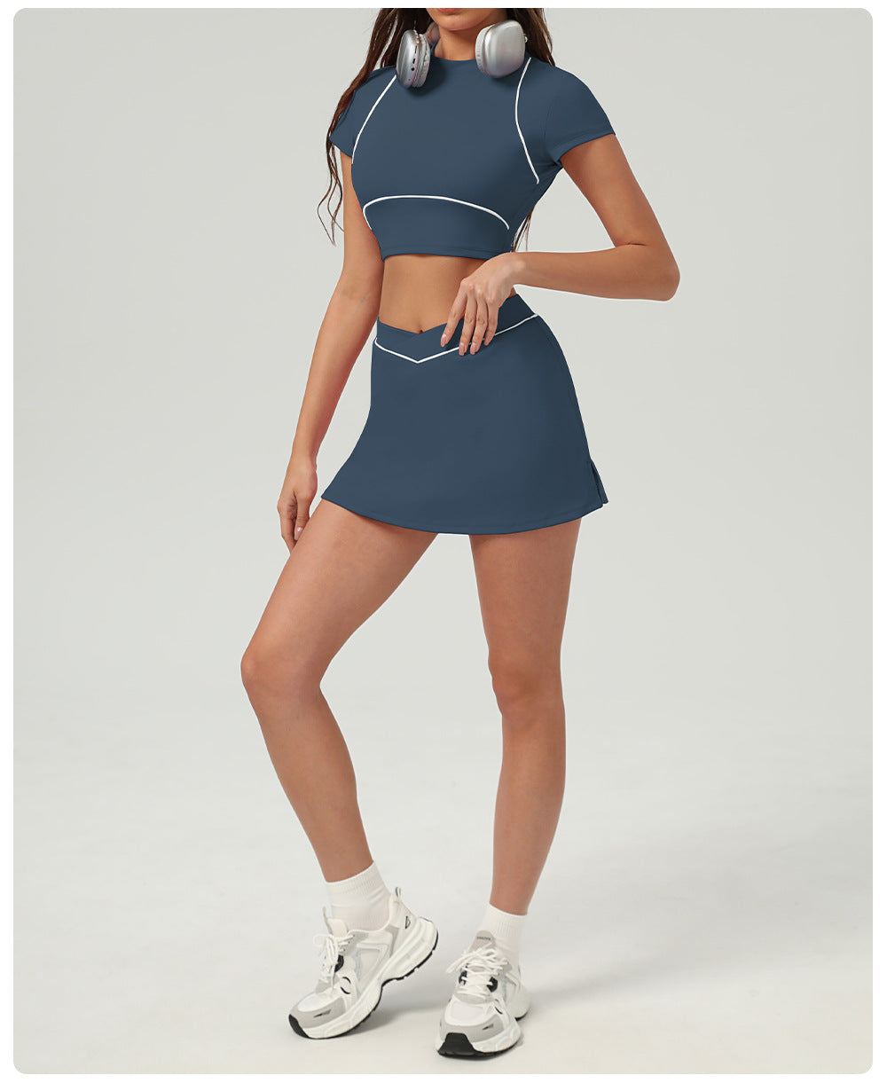 Tennis Sports Pant Sets Outdoor Quick Drying Sports Yoga Women