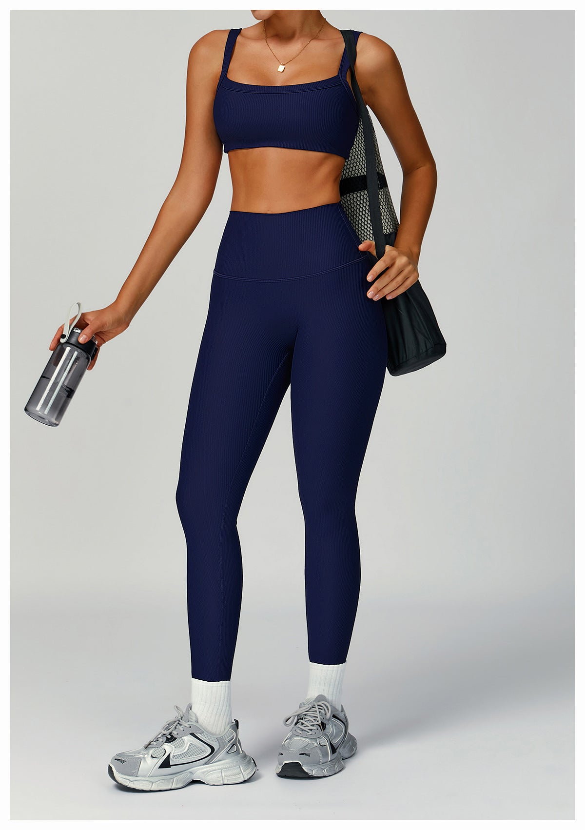 Thread Yoga Trousers High Waist Hip Lift Slim Skinny Pants Outdoor Sports Running Fitness Clothes